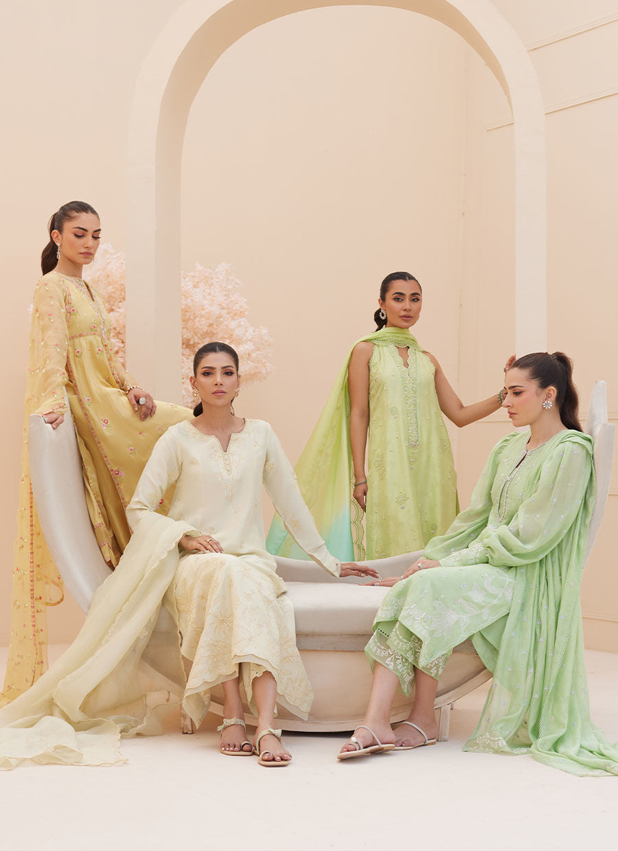 BUTTERCUP SILK KALIDAAR AND DUPATTA | PRET | FARAH TALIB AZIZ