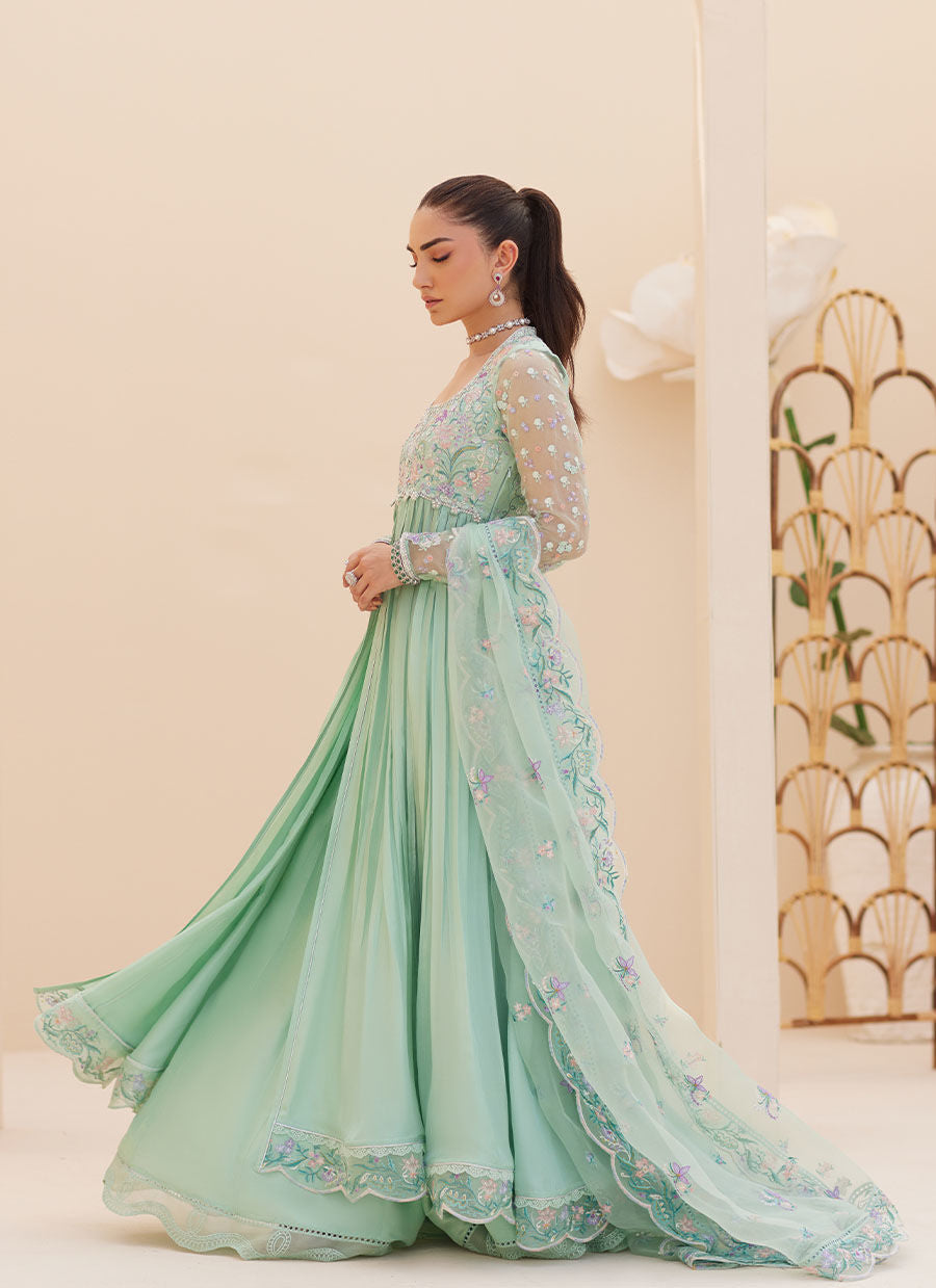 FREYA AQUA KALIDAAR AND DUPATTA | PRET | FARAH TALIB AZIZ