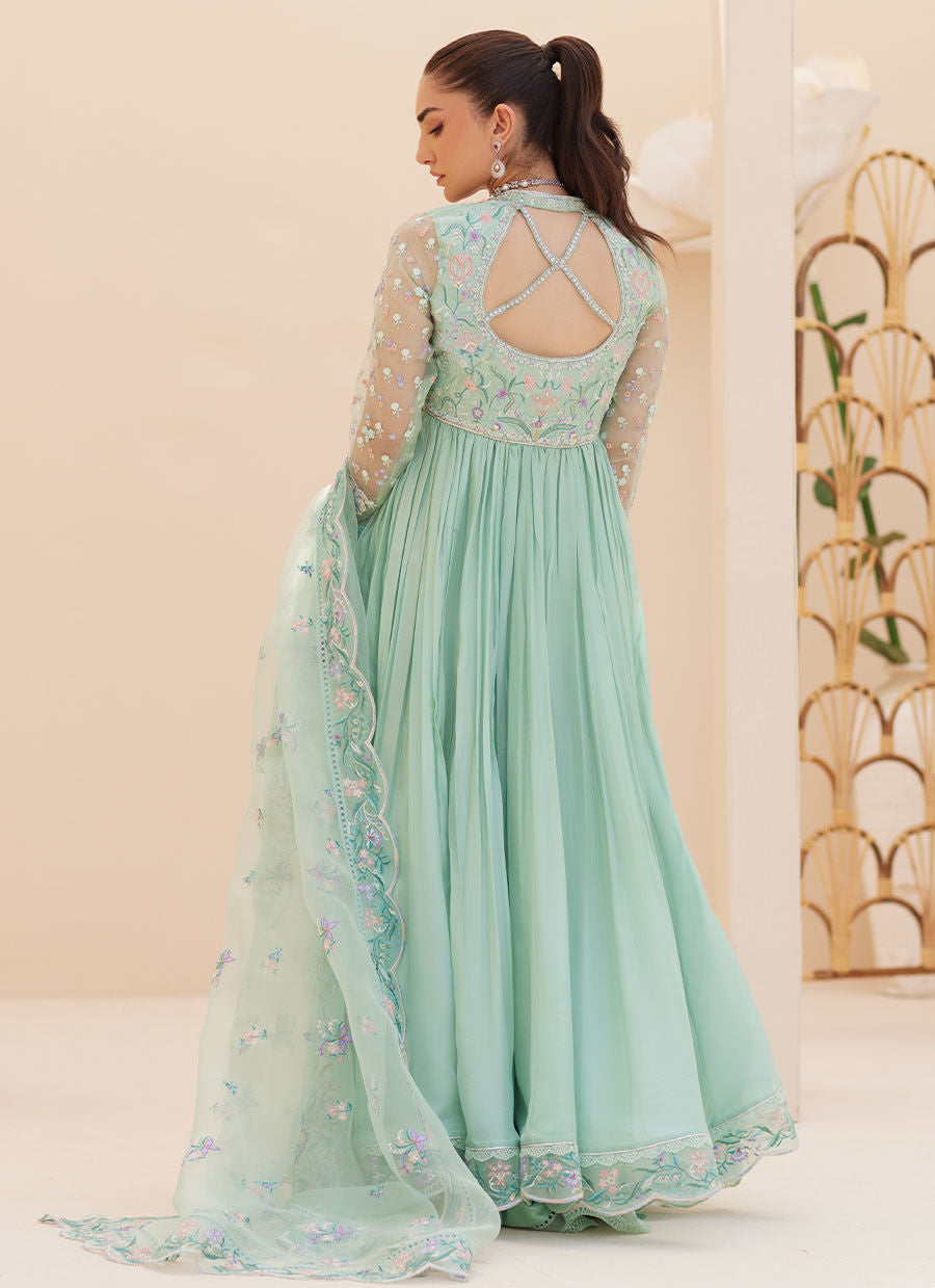 FREYA AQUA KALIDAAR AND DUPATTA | PRET | FARAH TALIB AZIZ
