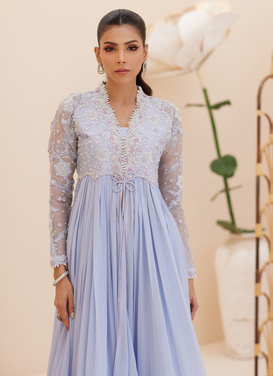 ANTALIA WEDGEWOOD BLUE KALIDAAR | PRET | FARAH TALIB AZIZ