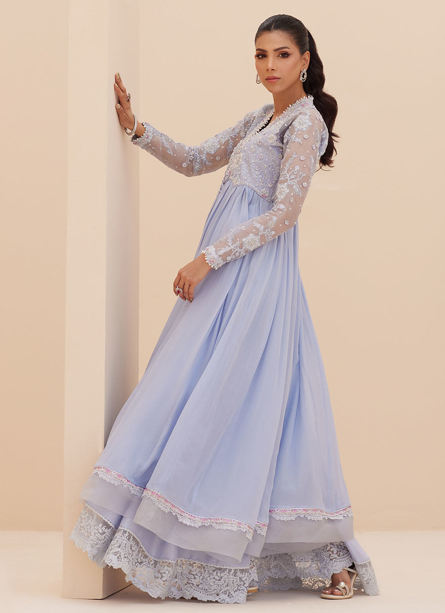 ANTALIA WEDGEWOOD BLUE KALIDAAR | PRET | FARAH TALIB AZIZ