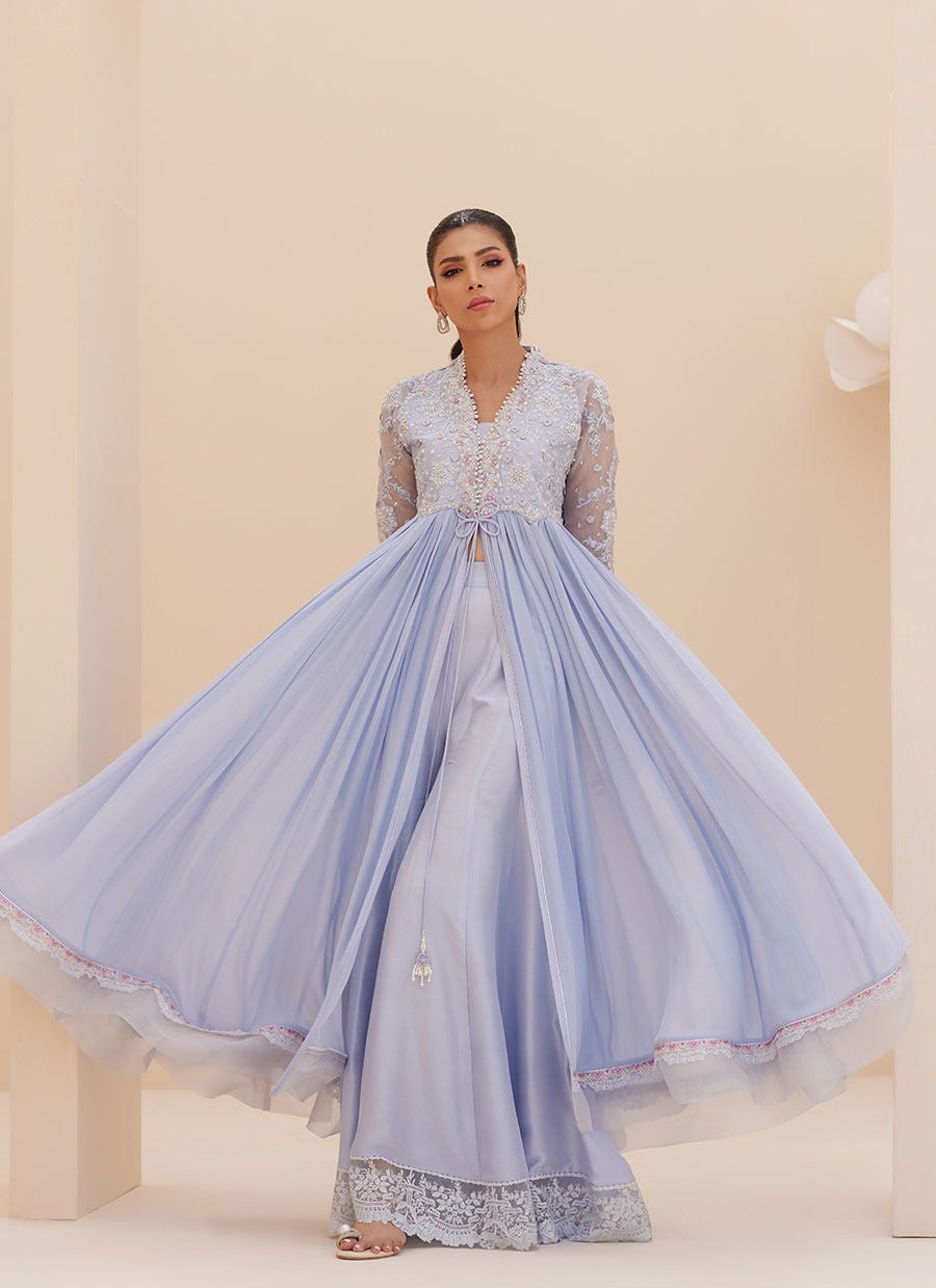 ANTALIA WEDGEWOOD BLUE KALIDAAR | PRET | FARAH TALIB AZIZ