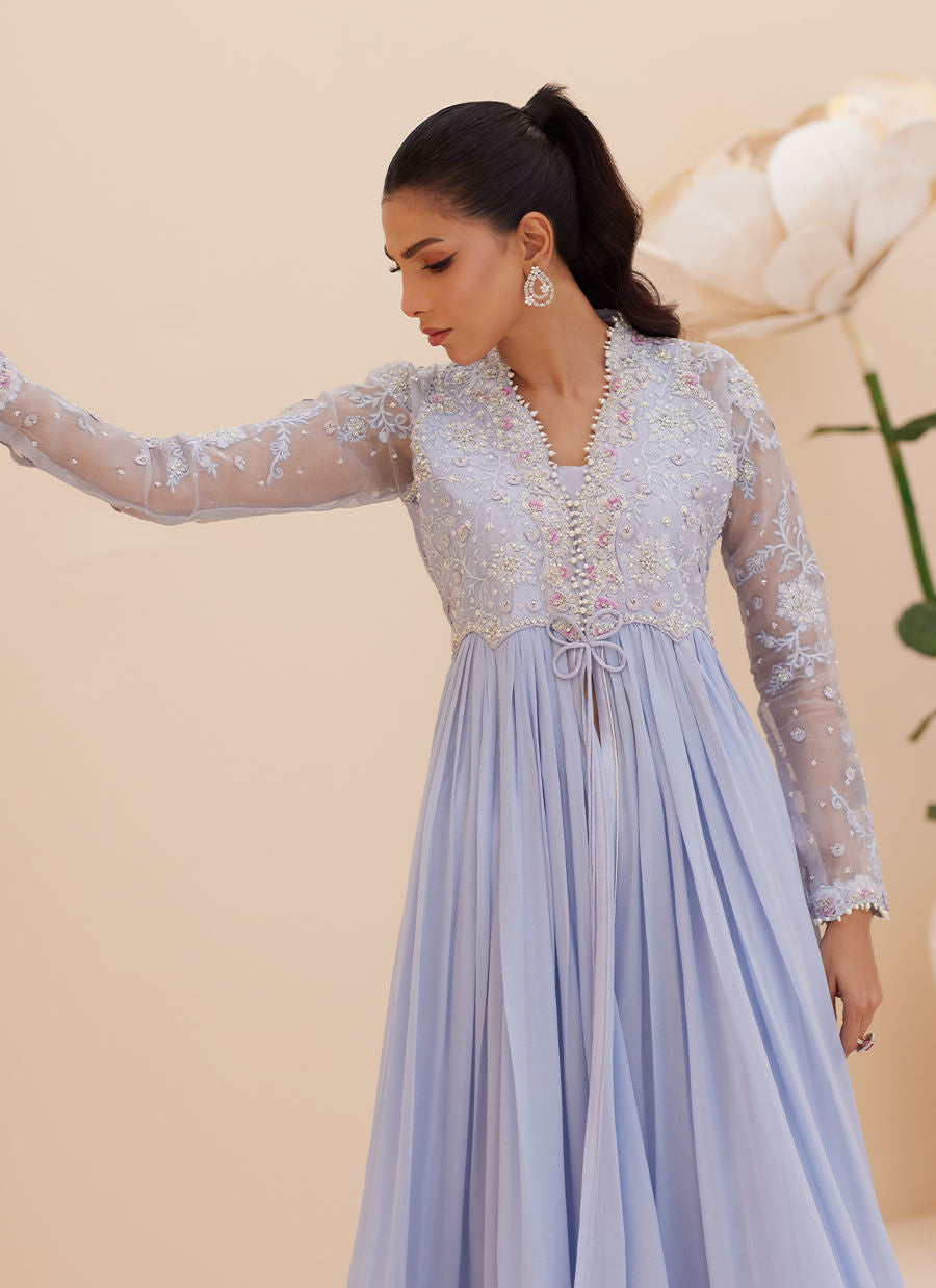 ANTALIA WEDGEWOOD BLUE KALIDAAR | PRET | FARAH TALIB AZIZ