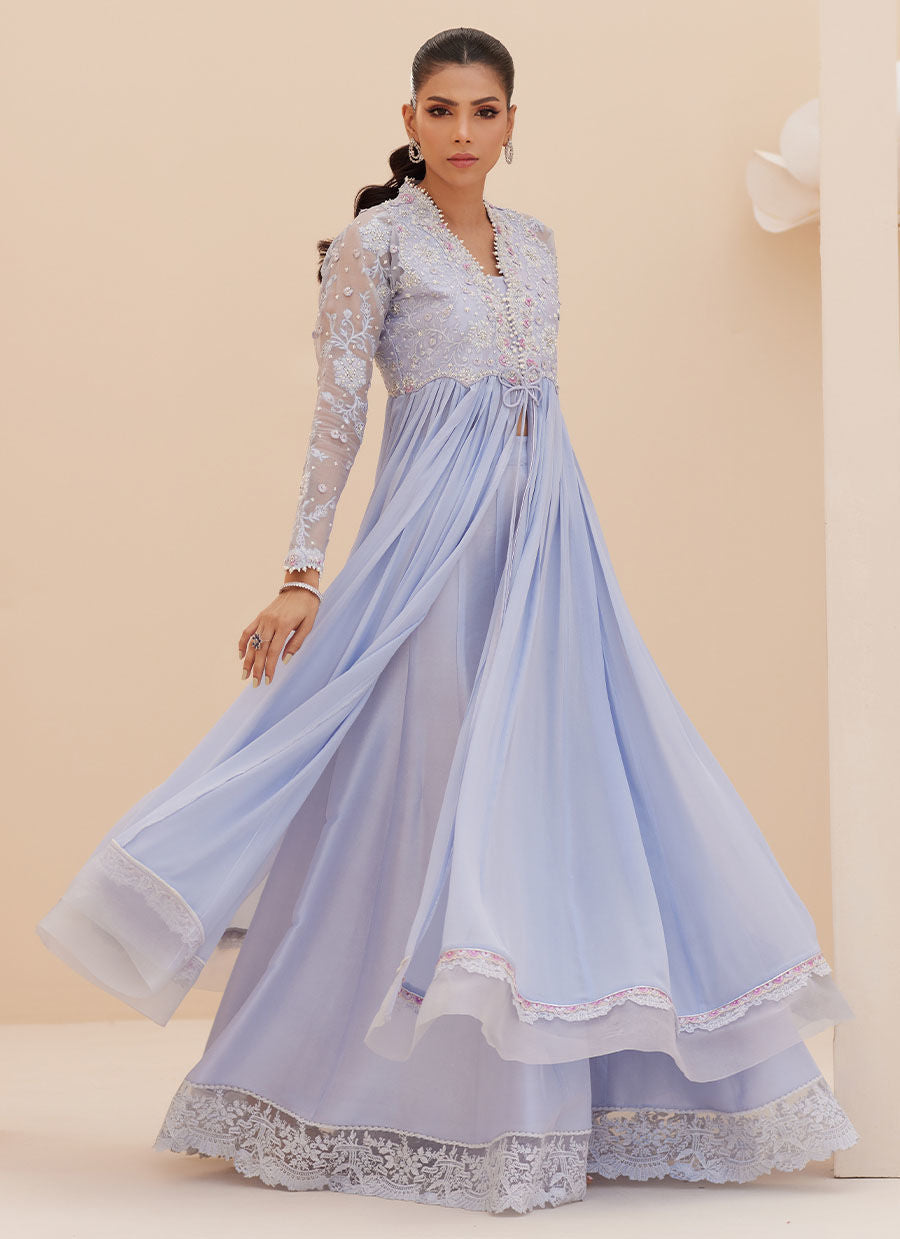 ANTALIA WEDGEWOOD BLUE KALIDAAR | PRET | FARAH TALIB AZIZ
