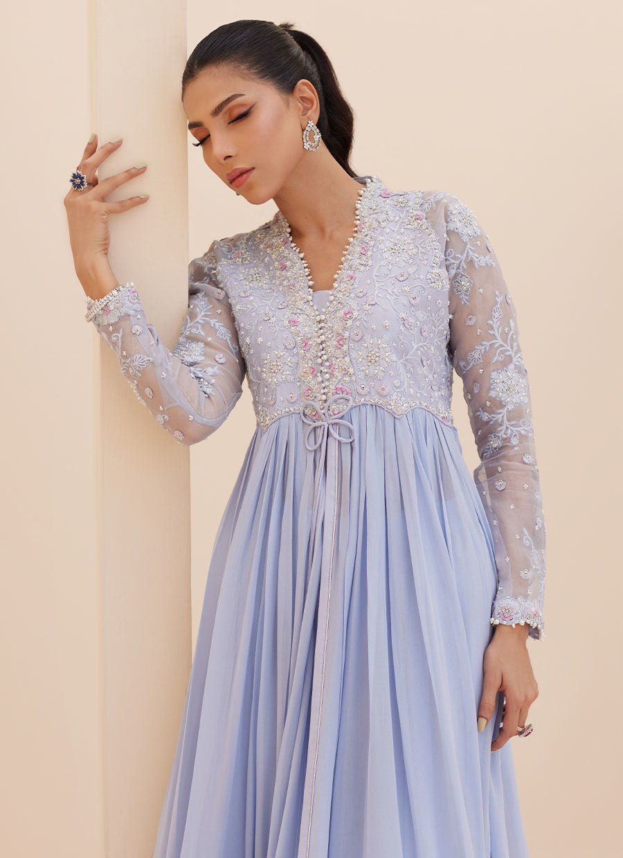ANTALIA WEDGEWOOD BLUE KALIDAAR | PRET | FARAH TALIB AZIZ