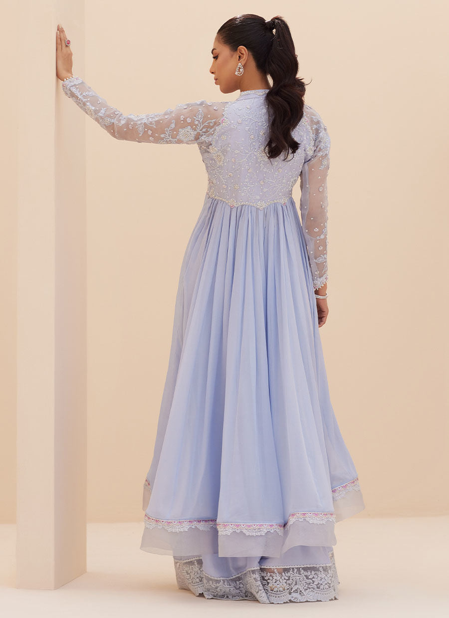 ANTALIA WEDGEWOOD BLUE KALIDAAR | PRET | FARAH TALIB AZIZ