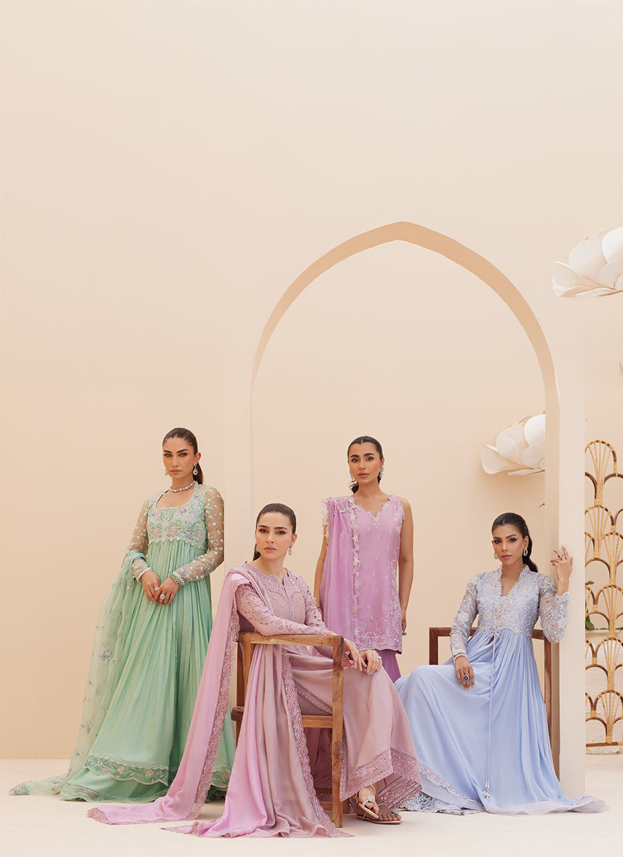 ANTALIA WEDGEWOOD BLUE KALIDAAR | PRET | FARAH TALIB AZIZ
