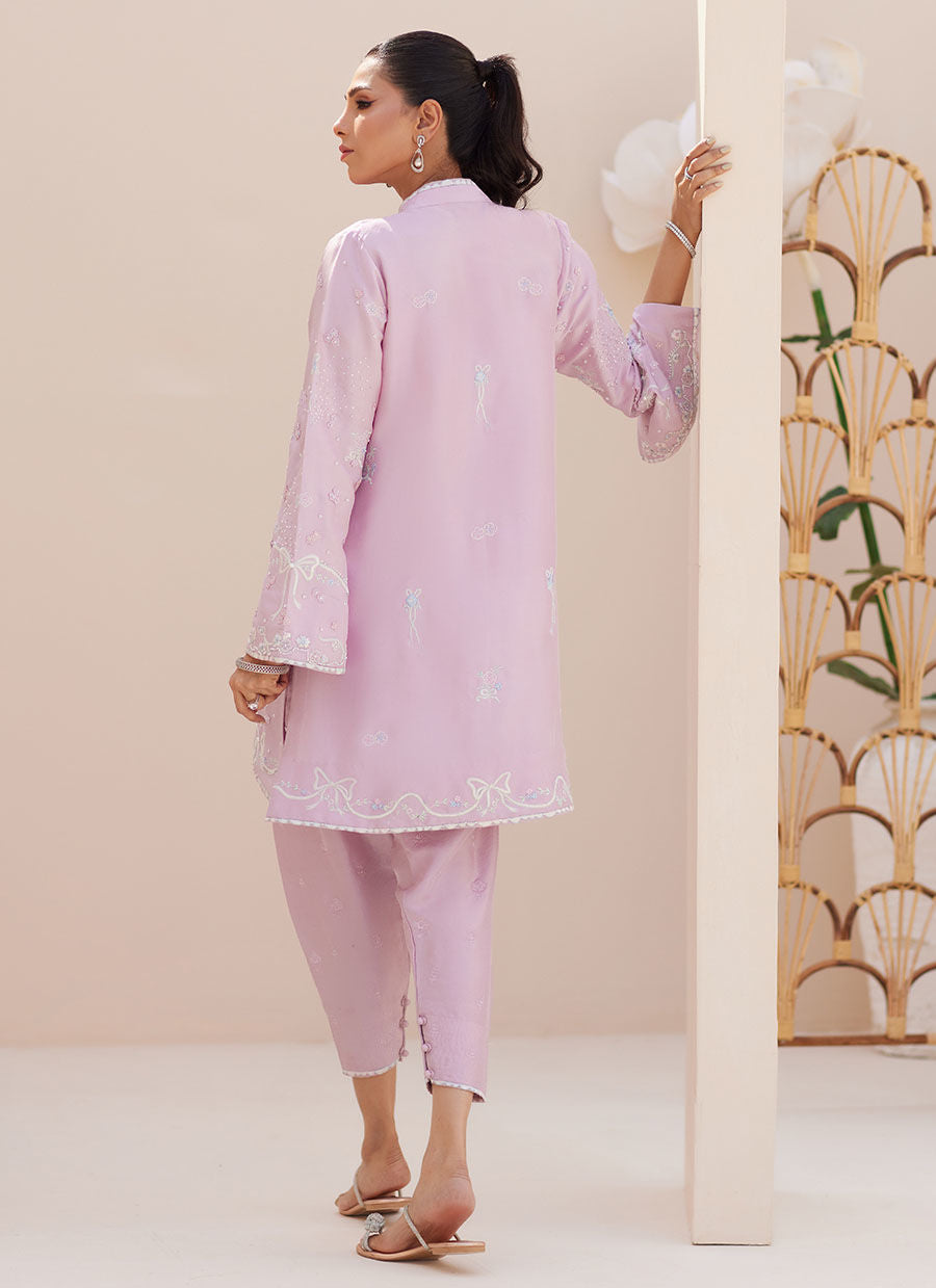 LAYANA LAVENDER JACKET WITH SLIP | PRET | FARAH TALIB AZIZ