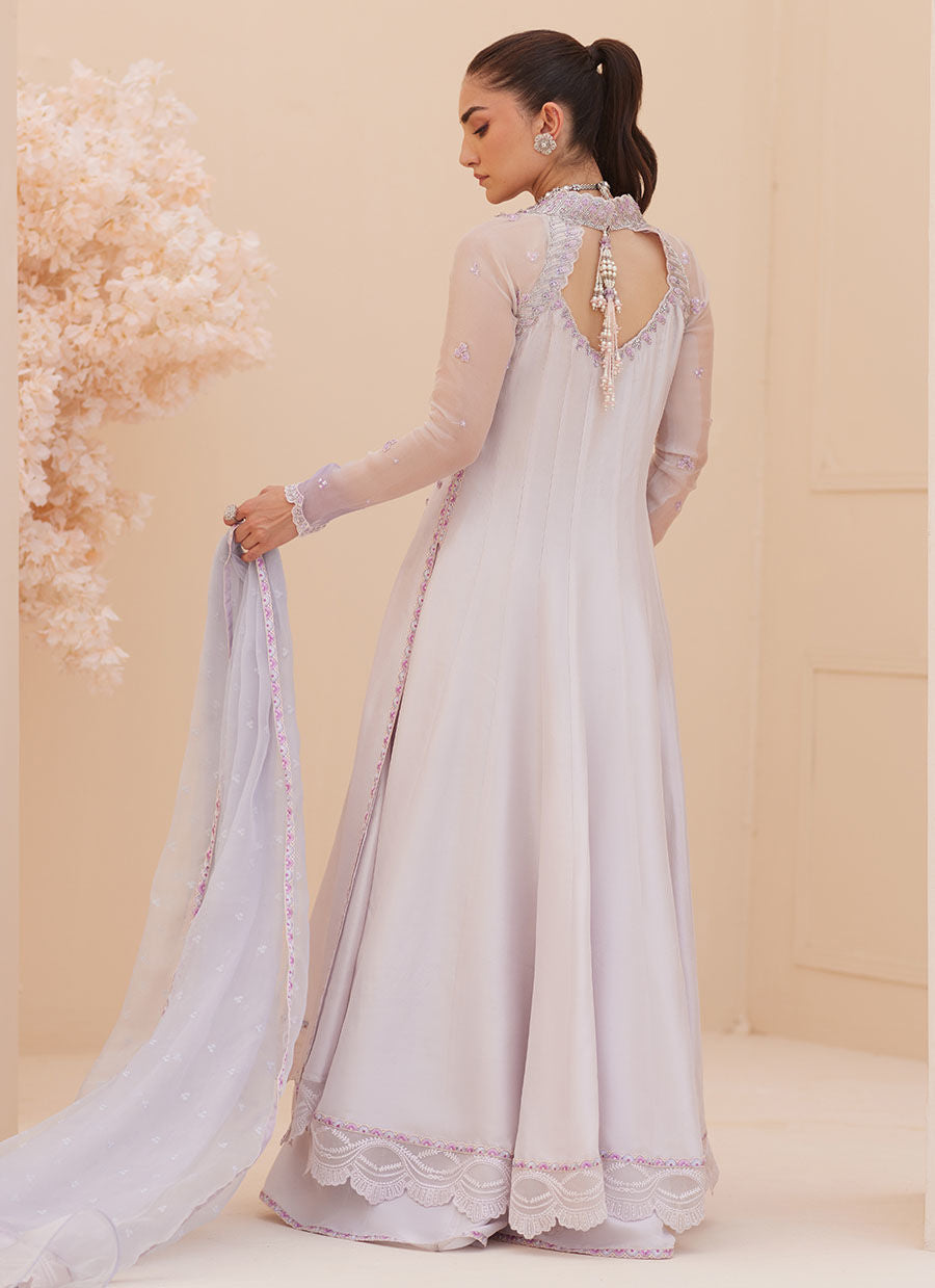 KATNISS SILVER PEARL KALIDAR AND DUPATTA | PRET | FARAH TALIB AZIZ