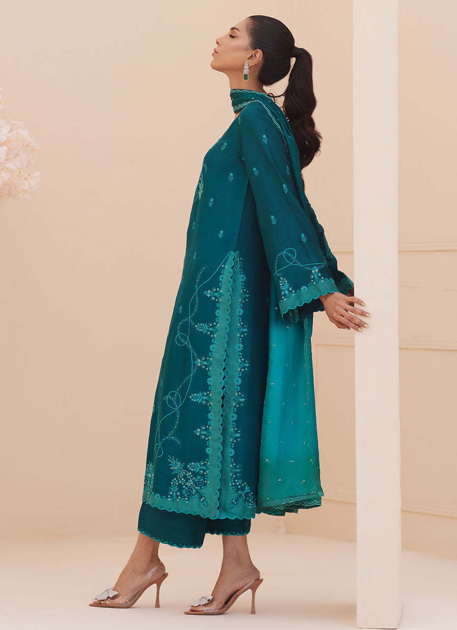 EVEL EMERALD SHIRT AND DUPATTA | PRET | FARAH TALIB AZIZ