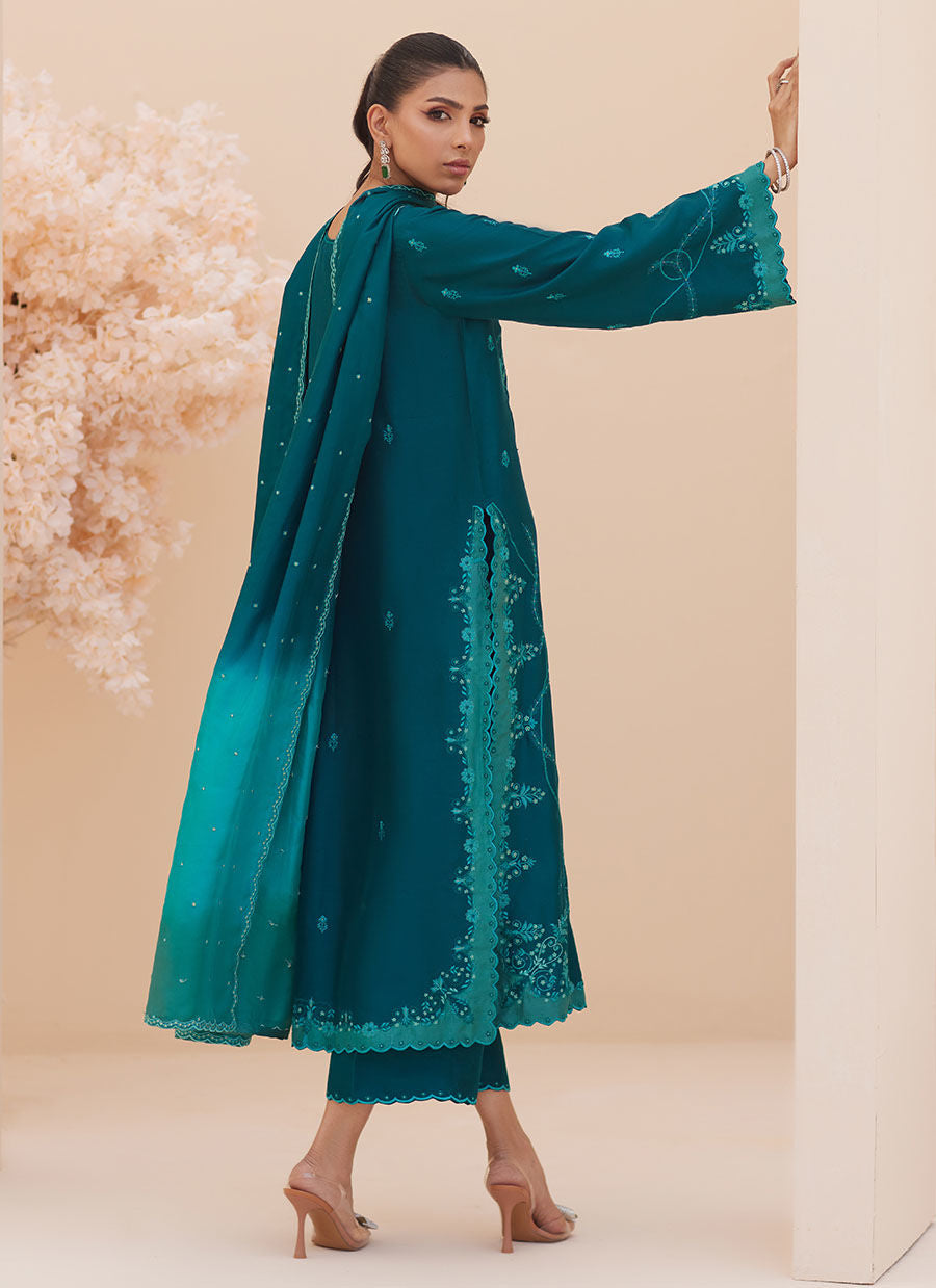 EVEL EMERALD SHIRT AND DUPATTA | PRET | FARAH TALIB AZIZ
