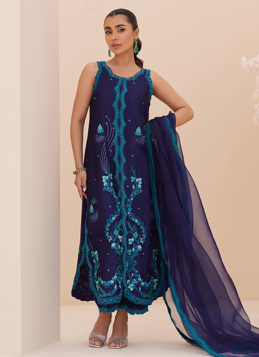 RIO INK SHIRT AND DUPATTA | PRET | FARAH TALIB AZIZ