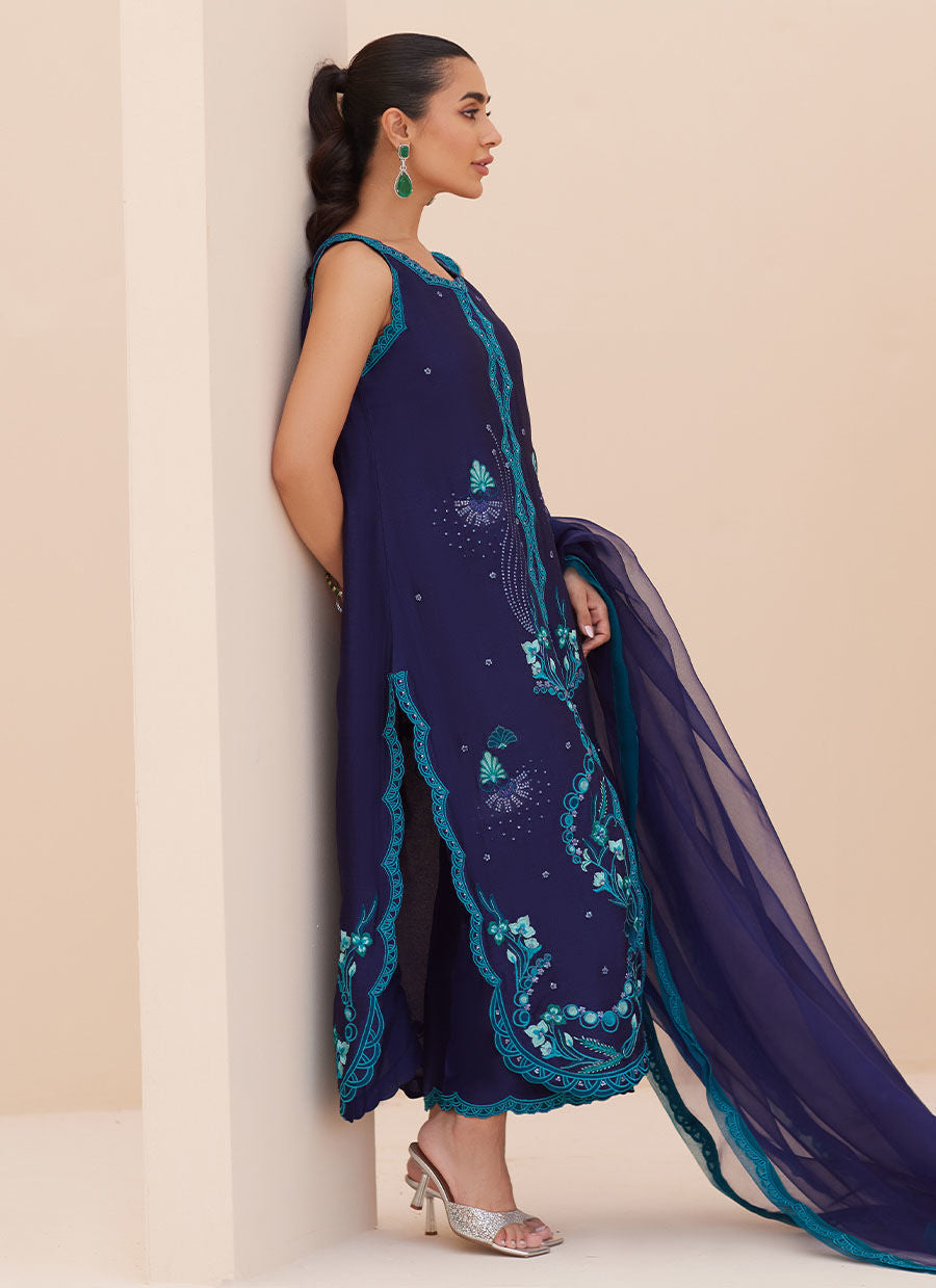 RIO INK SHIRT AND DUPATTA | PRET | FARAH TALIB AZIZ
