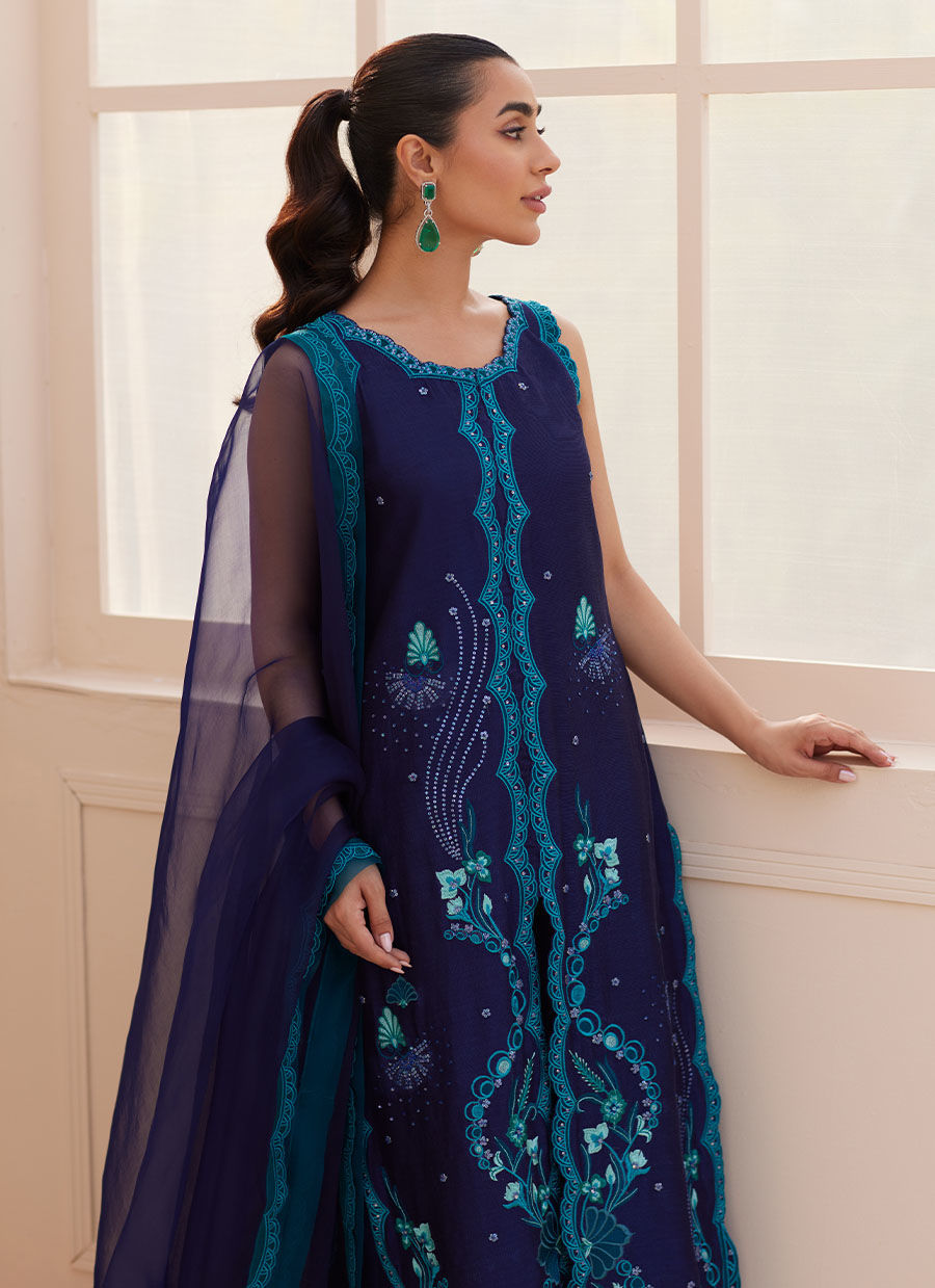 RIO INK SHIRT AND DUPATTA | PRET | FARAH TALIB AZIZ
