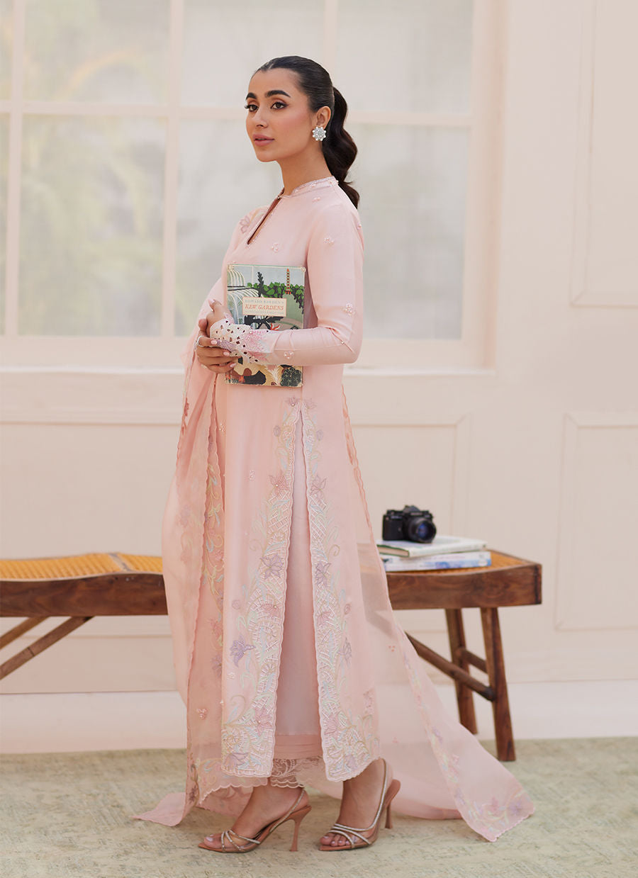 AURORA PASTEL PINK SHIRT AND DUPATTA | PRET | FARAH TALIB AZIZ