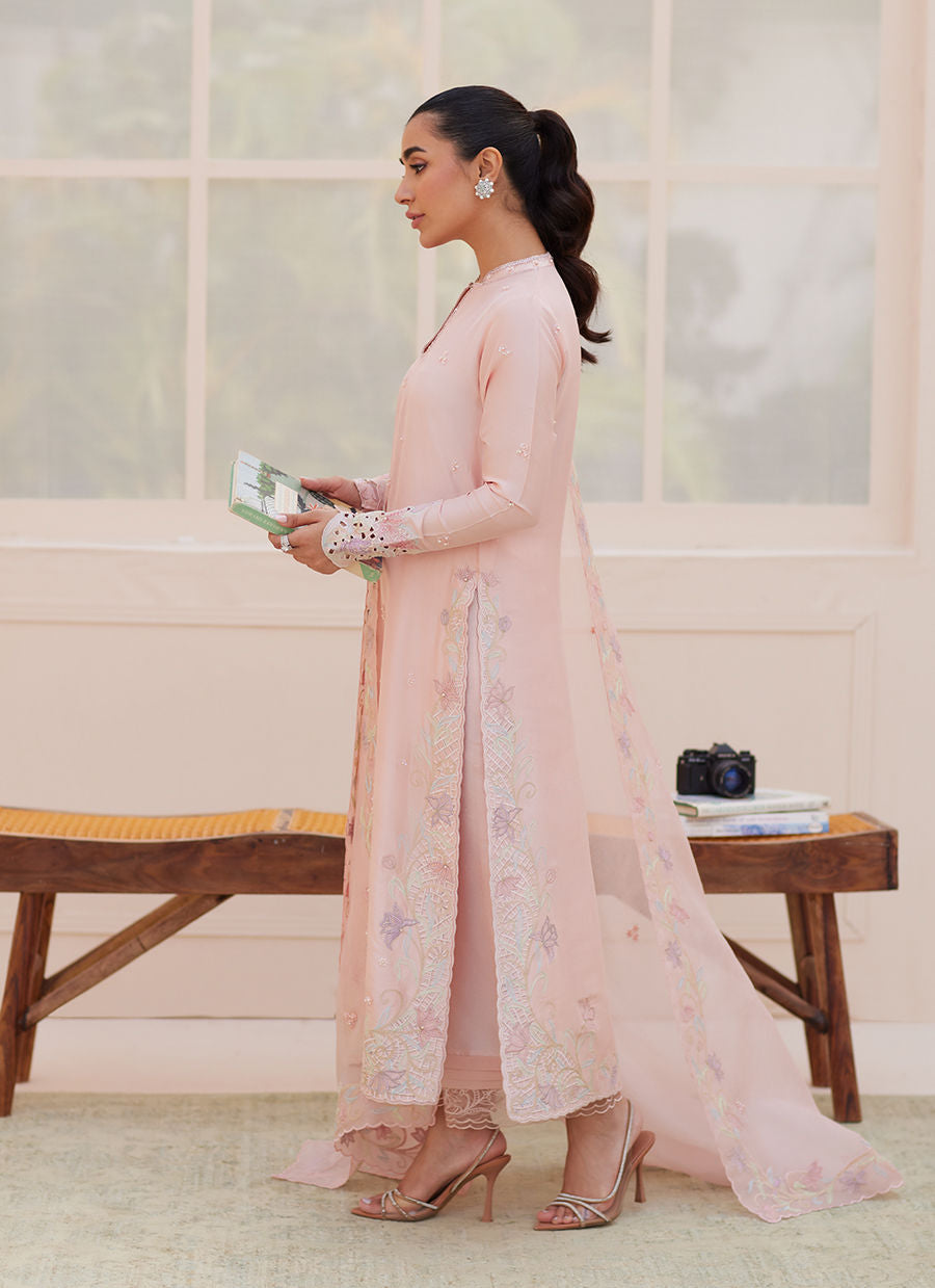 AURORA PASTEL PINK SHIRT AND DUPATTA | PRET | FARAH TALIB AZIZ