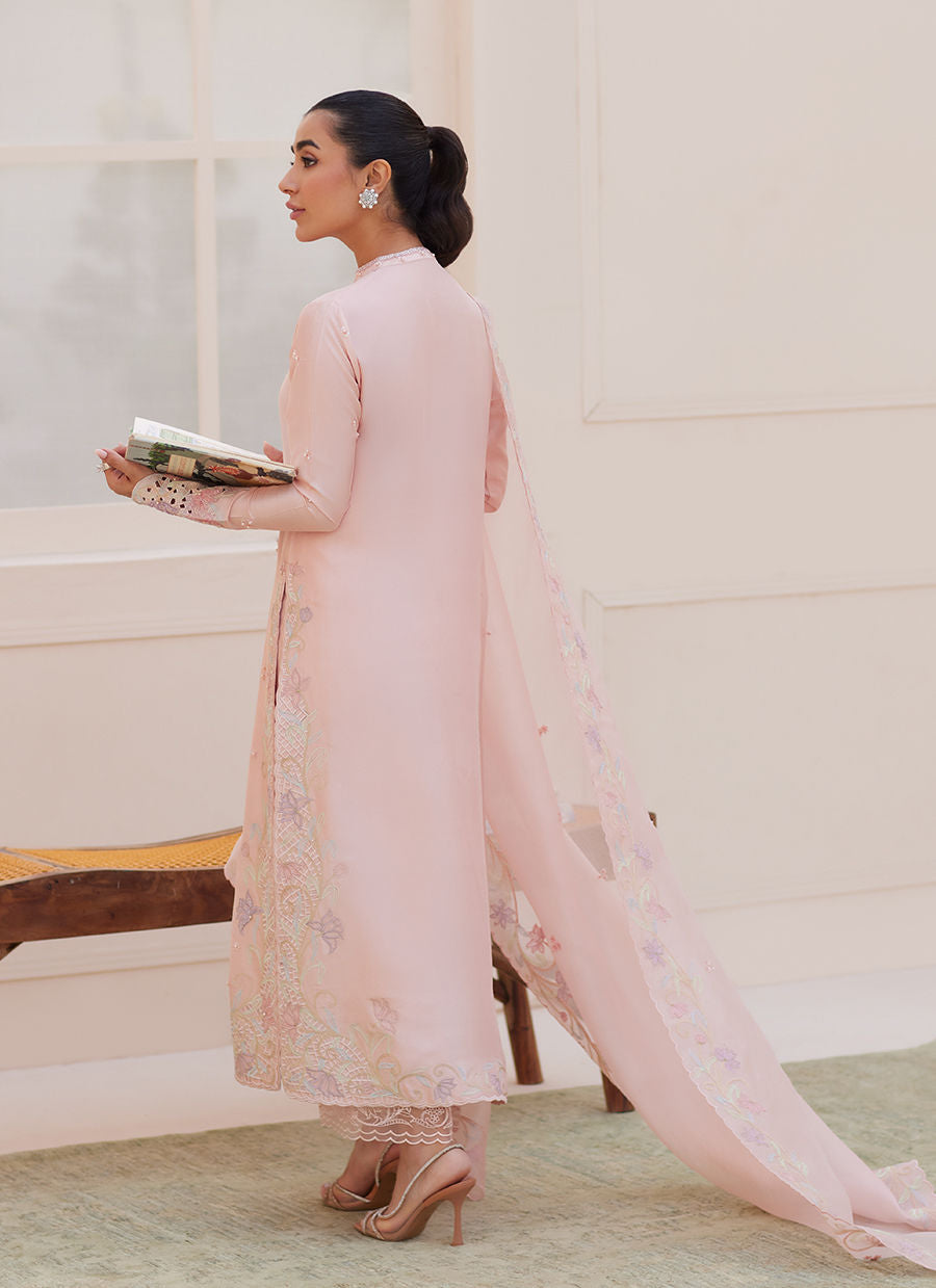 AURORA PASTEL PINK SHIRT AND DUPATTA | PRET | FARAH TALIB AZIZ