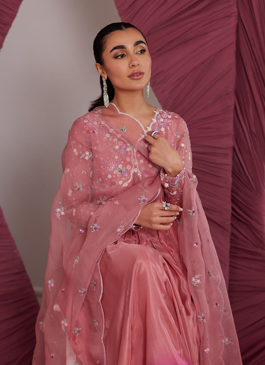 WYLIE WATERMELON KALIDAAR AND DUPATTA | PRET | FARAH TALIB AZIZ