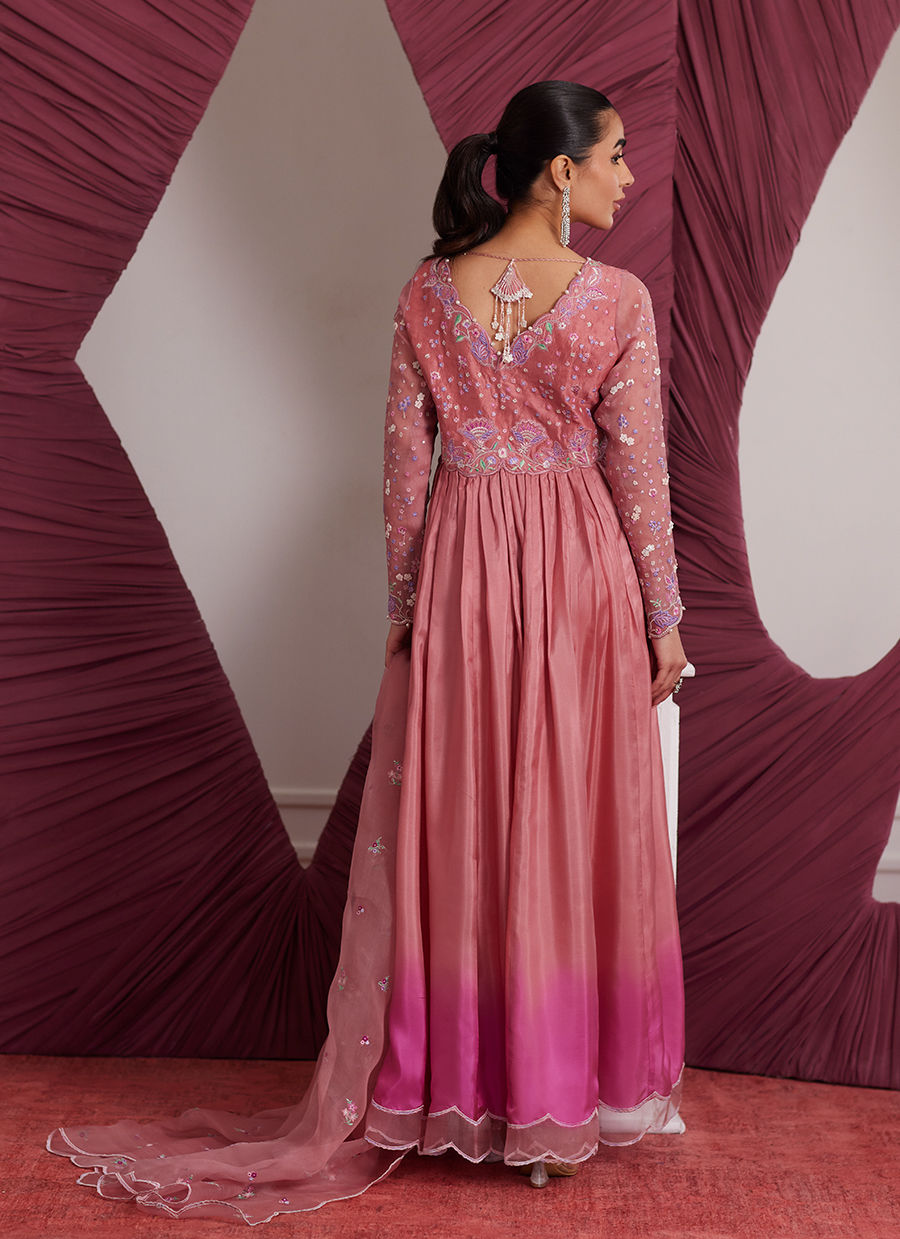 WYLIE WATERMELON KALIDAAR AND DUPATTA | PRET | FARAH TALIB AZIZ