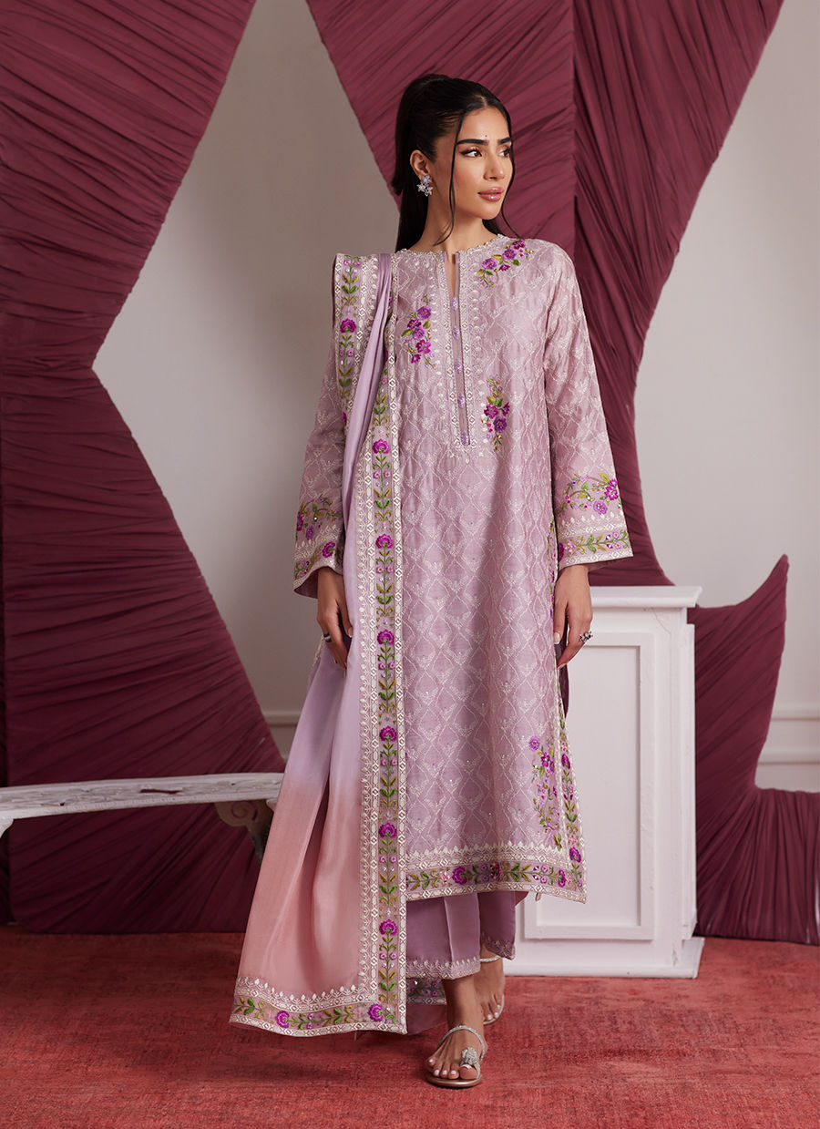 ROSA MAUVE SHIRT AND DUPATTA | PRET | FARAH TALIB AZIZ