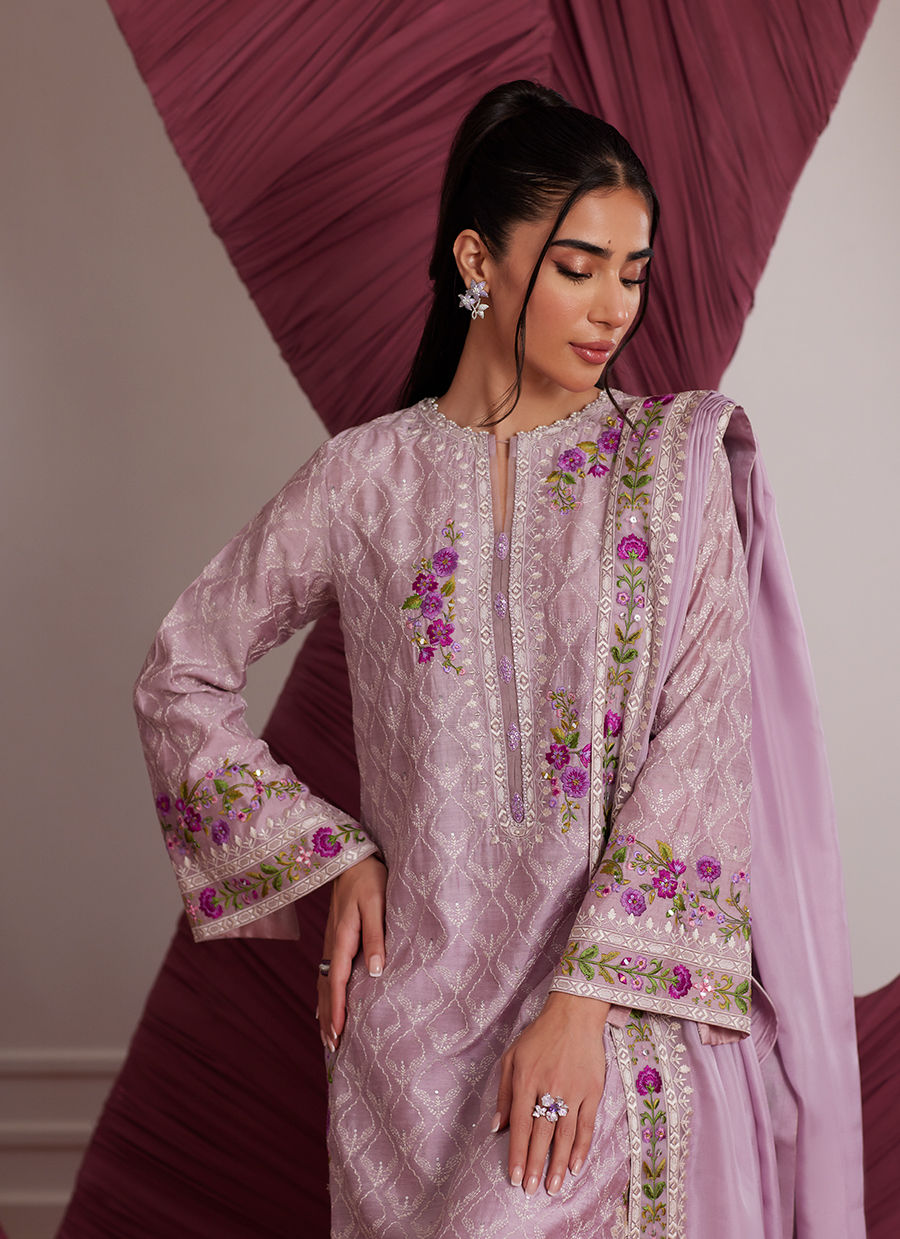 ROSA MAUVE SHIRT AND DUPATTA | PRET | FARAH TALIB AZIZ