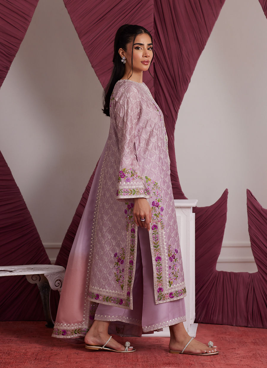 ROSA MAUVE SHIRT AND DUPATTA | PRET | FARAH TALIB AZIZ