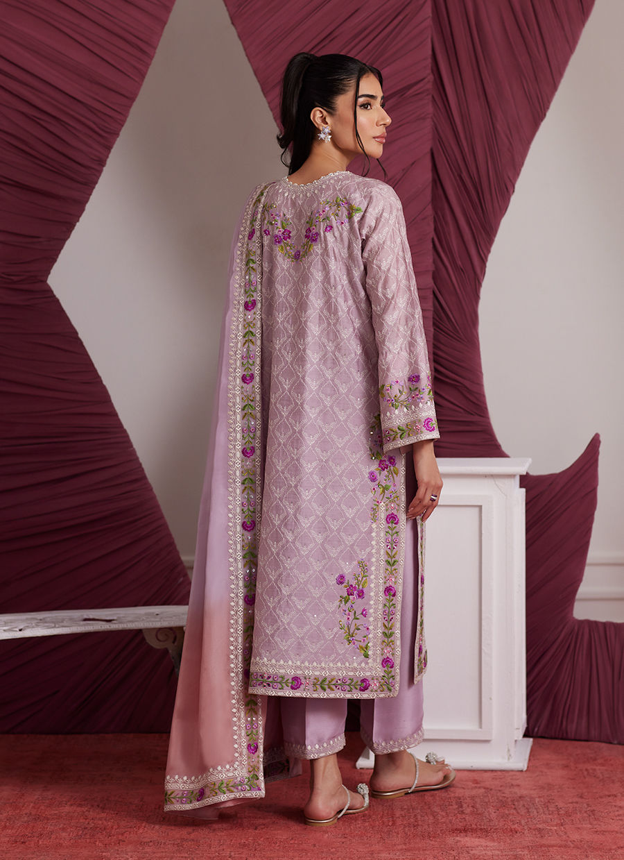 ROSA MAUVE SHIRT AND DUPATTA | PRET | FARAH TALIB AZIZ