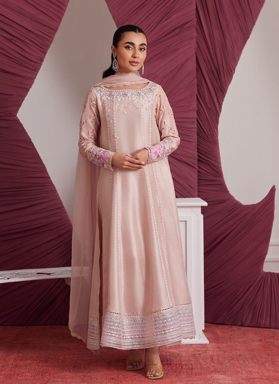 WENDY PEACH KALIDAAR AND DUPATTA | PRET | FARAH TALIB AZIZ