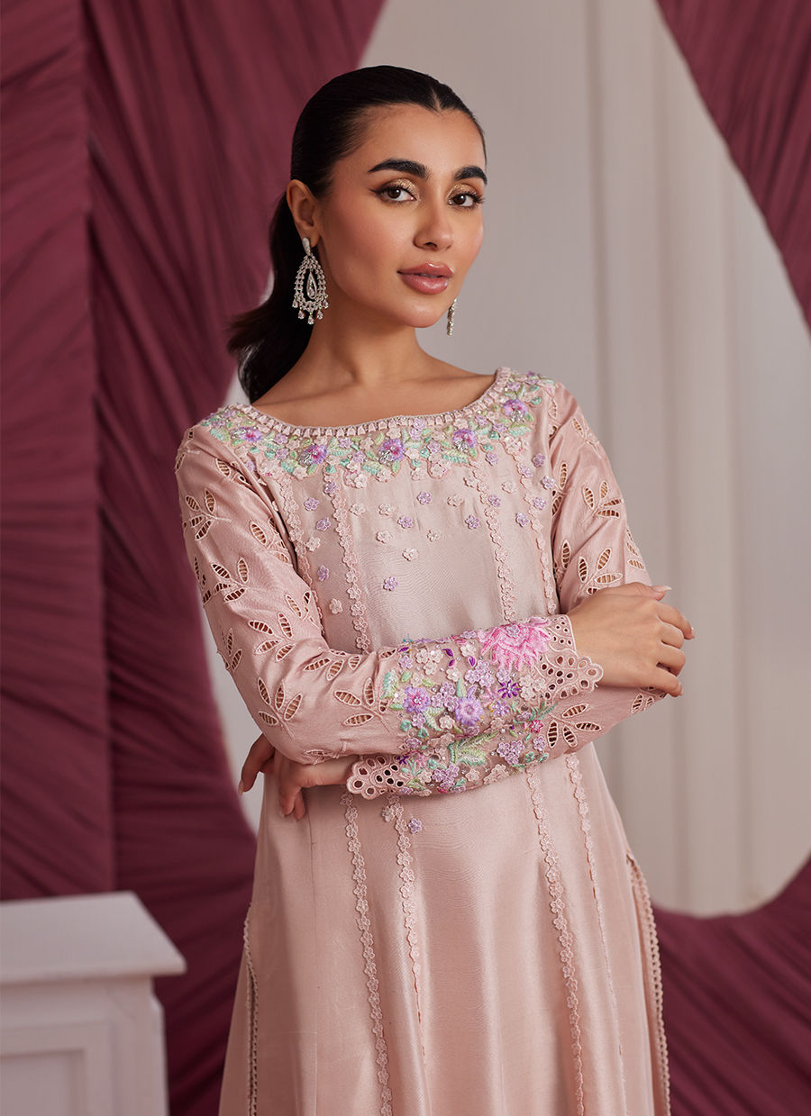 WENDY PEACH KALIDAAR AND DUPATTA | PRET | FARAH TALIB AZIZ