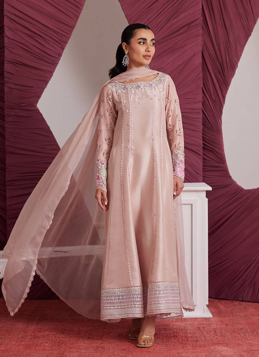 WENDY PEACH KALIDAAR AND DUPATTA | PRET | FARAH TALIB AZIZ