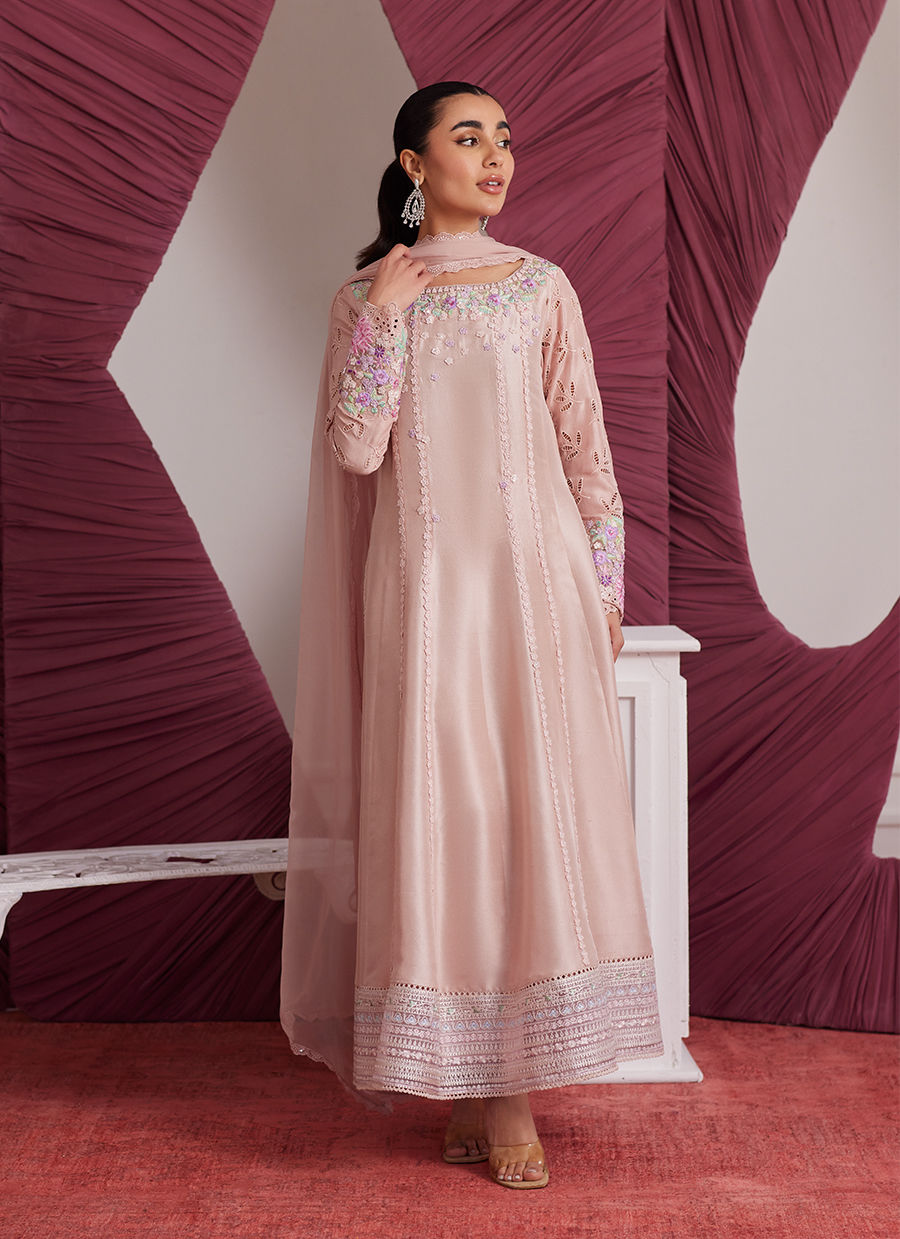 WENDY PEACH KALIDAAR AND DUPATTA | PRET | FARAH TALIB AZIZ