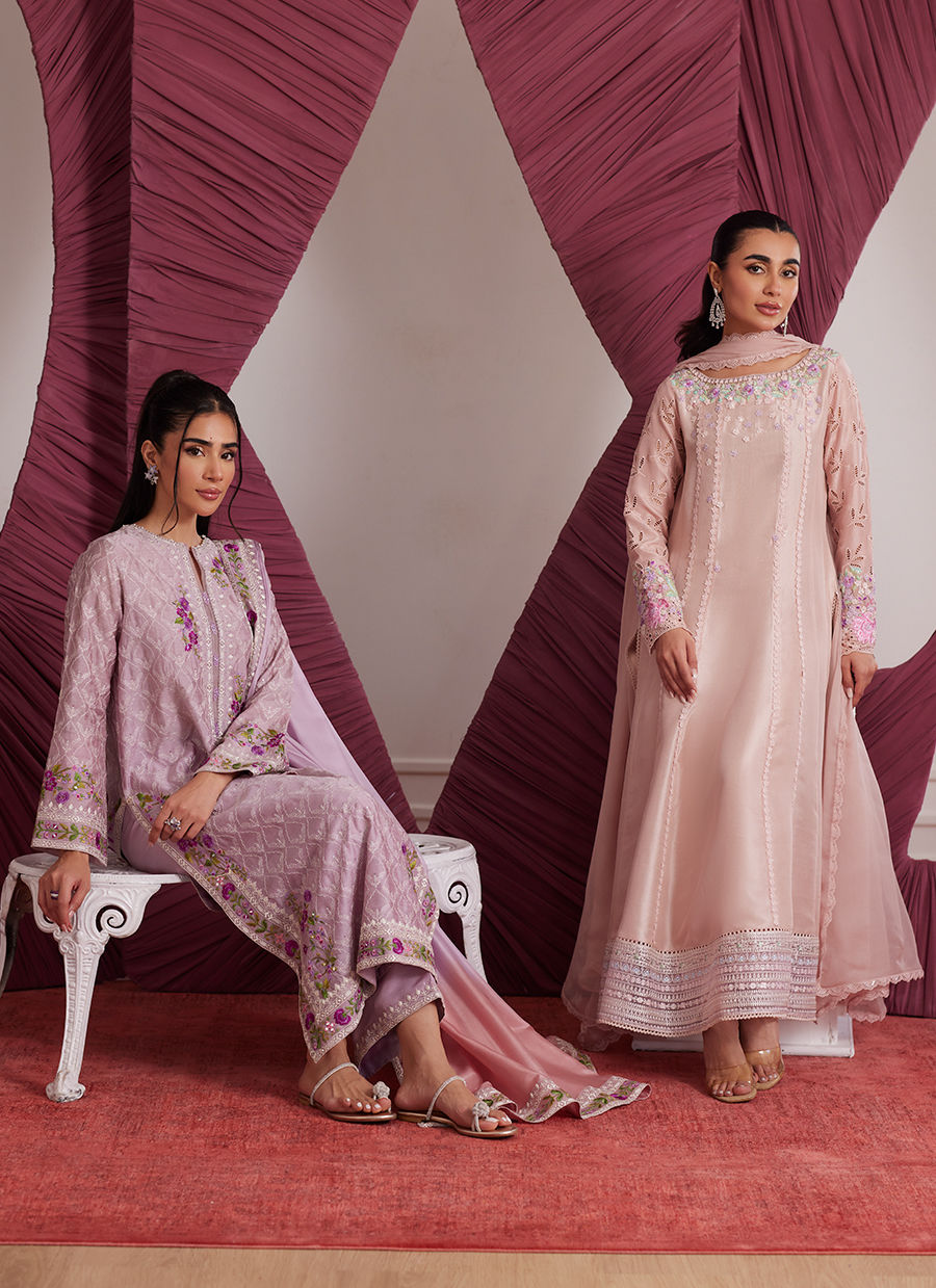 WENDY PEACH KALIDAAR AND DUPATTA | PRET | FARAH TALIB AZIZ