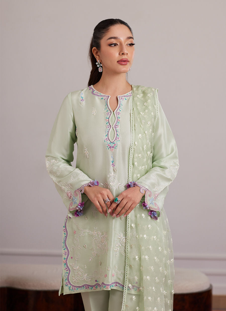 PILAR MINT SHIRT AND DUPATTA | PRET | FARAH TALIB AZIZ
