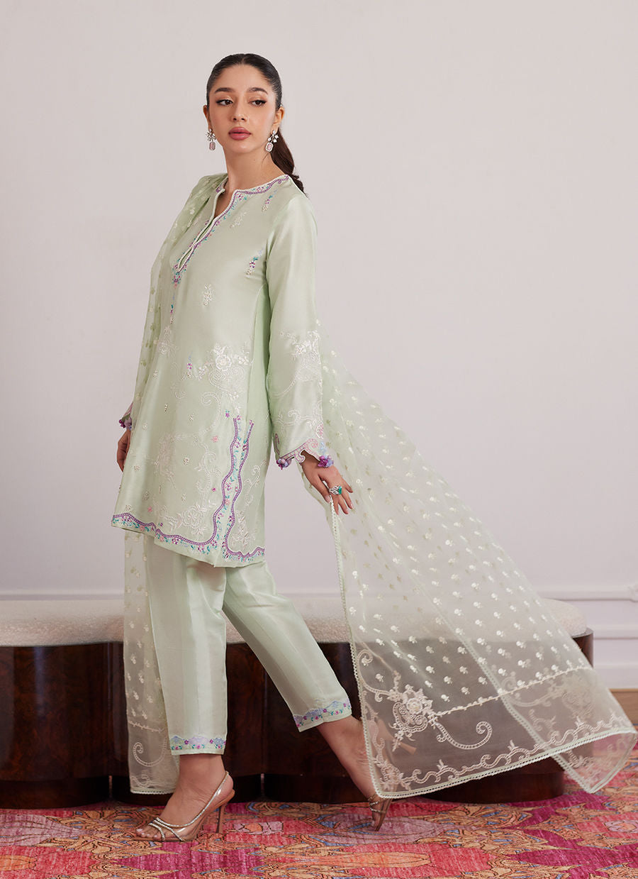 PILAR MINT SHIRT AND DUPATTA | PRET | FARAH TALIB AZIZ