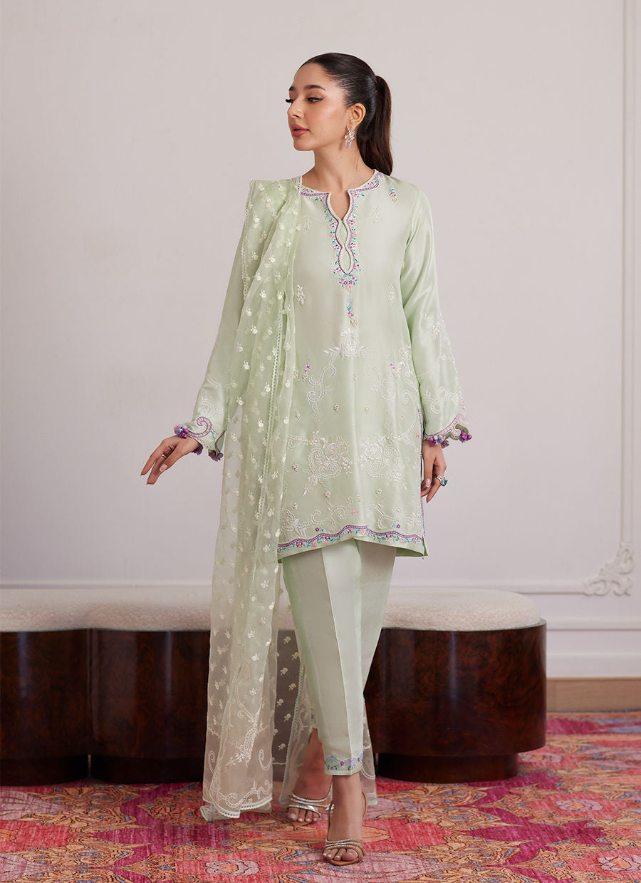 PILAR MINT SHIRT AND DUPATTA | PRET | FARAH TALIB AZIZ