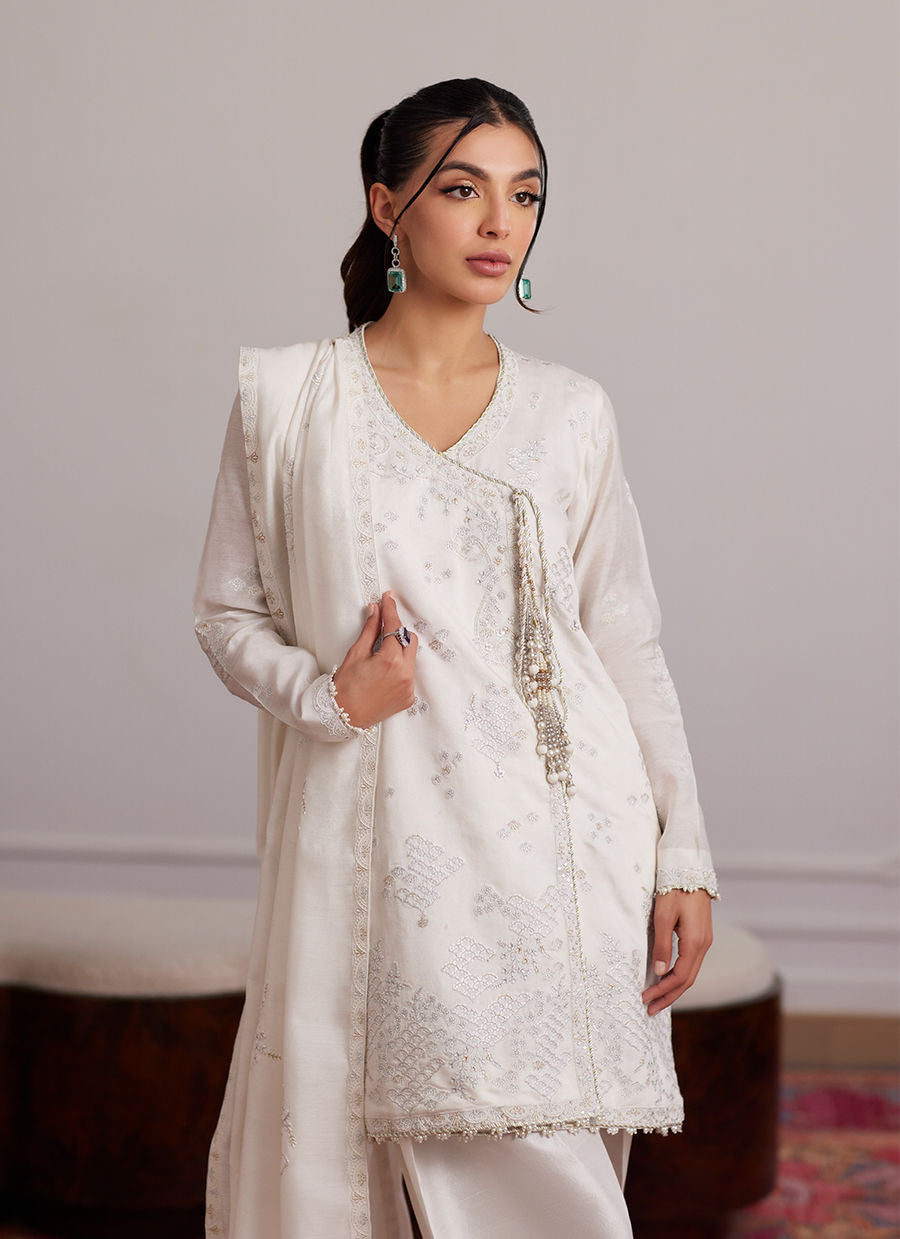 CALLA IVORY ANGARKHA AND DUPATTA| PRET | FARAH TALIB AZIZ