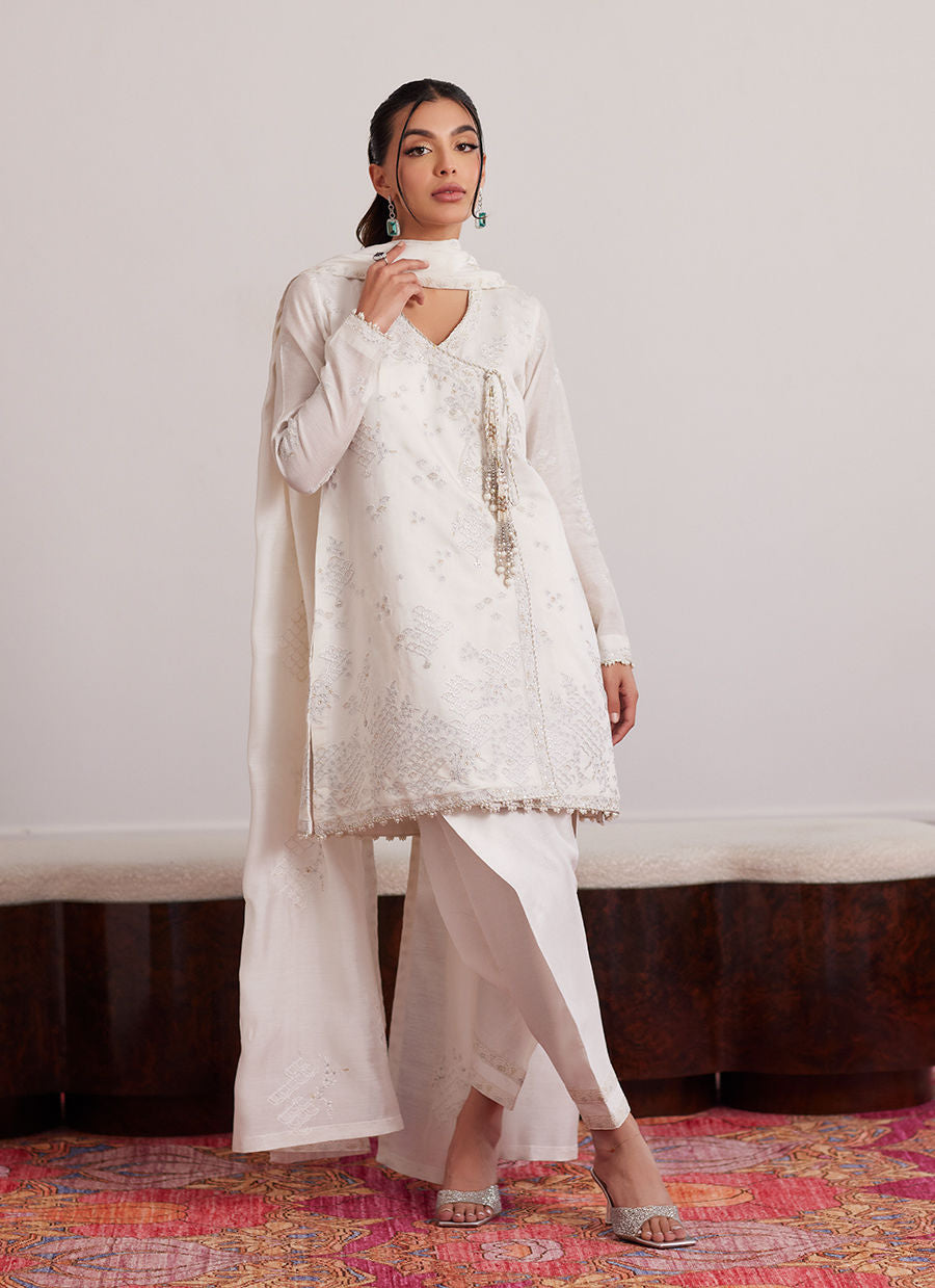 CALLA IVORY ANGARKHA AND DUPATTA| PRET | FARAH TALIB AZIZ