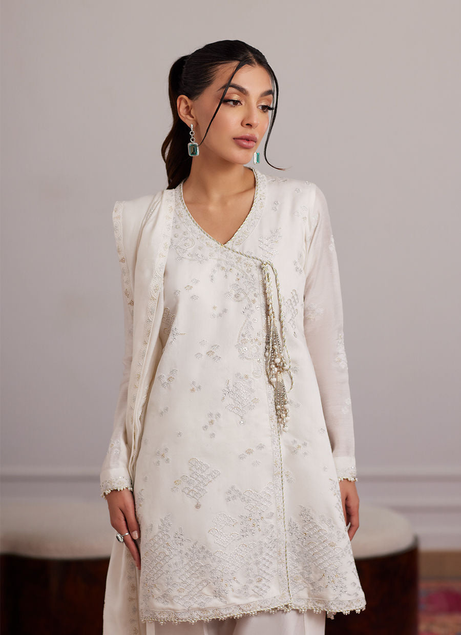 CALLA IVORY ANGARKHA AND DUPATTA| PRET | FARAH TALIB AZIZ