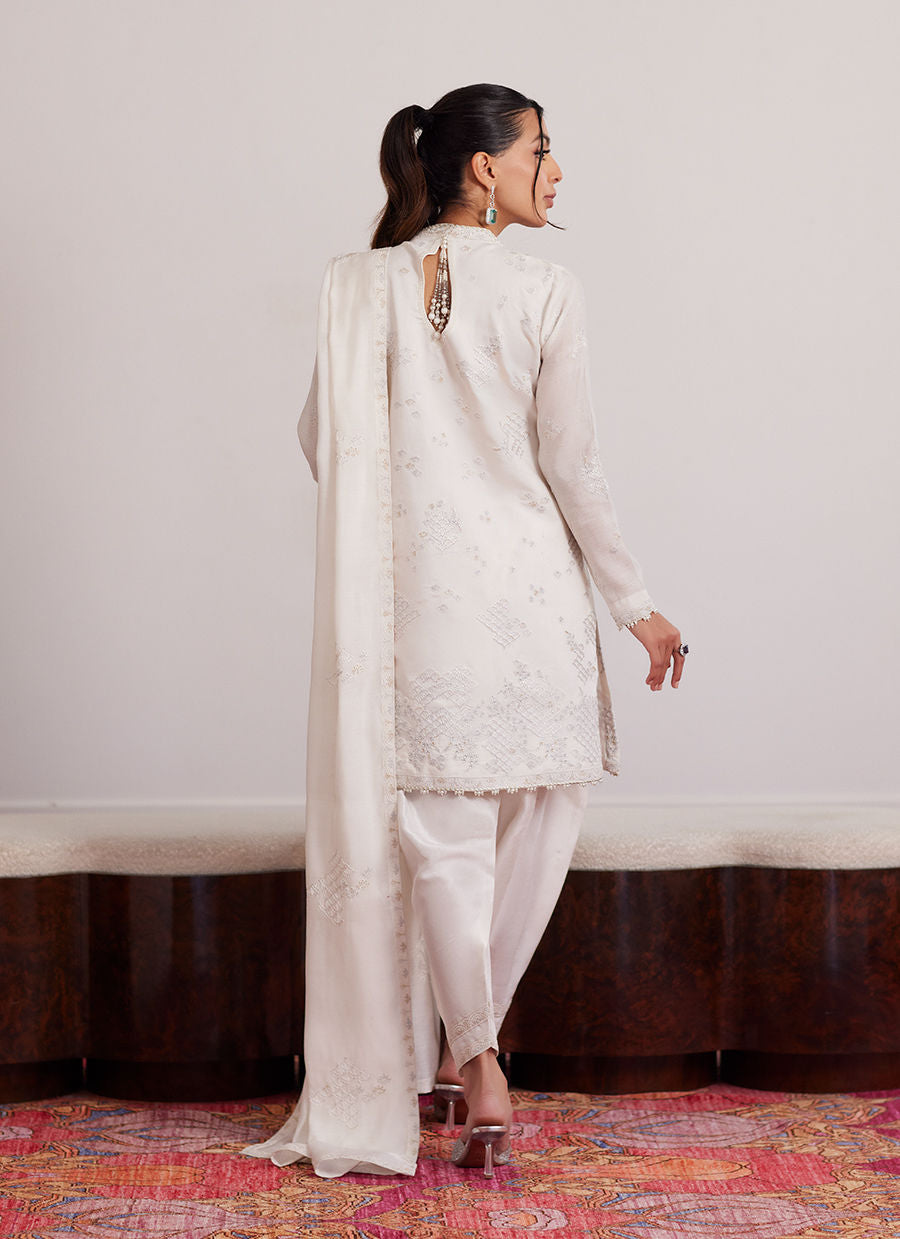 CALLA IVORY ANGARKHA AND DUPATTA| PRET | FARAH TALIB AZIZ