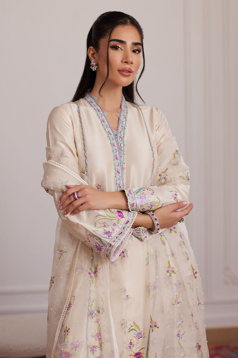LEXIE IVORY SHIRT AND DUPATTA | PRET | FARAH TALIB AZIZ
