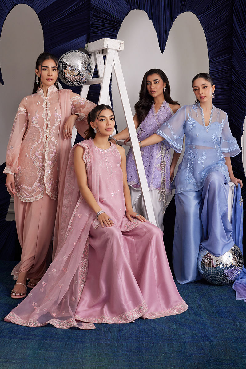 DEMI TEA ROSE SHIRT AND DUPATTA | PRET | FARAH TALIB AZIZ
