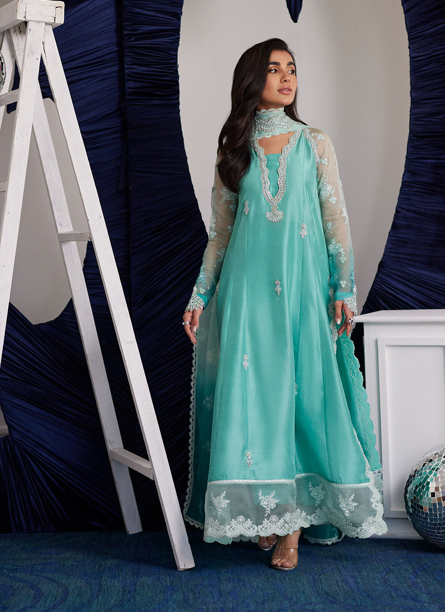 ZIMA PEPPERMINT KALIDAAR AND DUPATTA | PRET | FARAH TALIB AZIZ