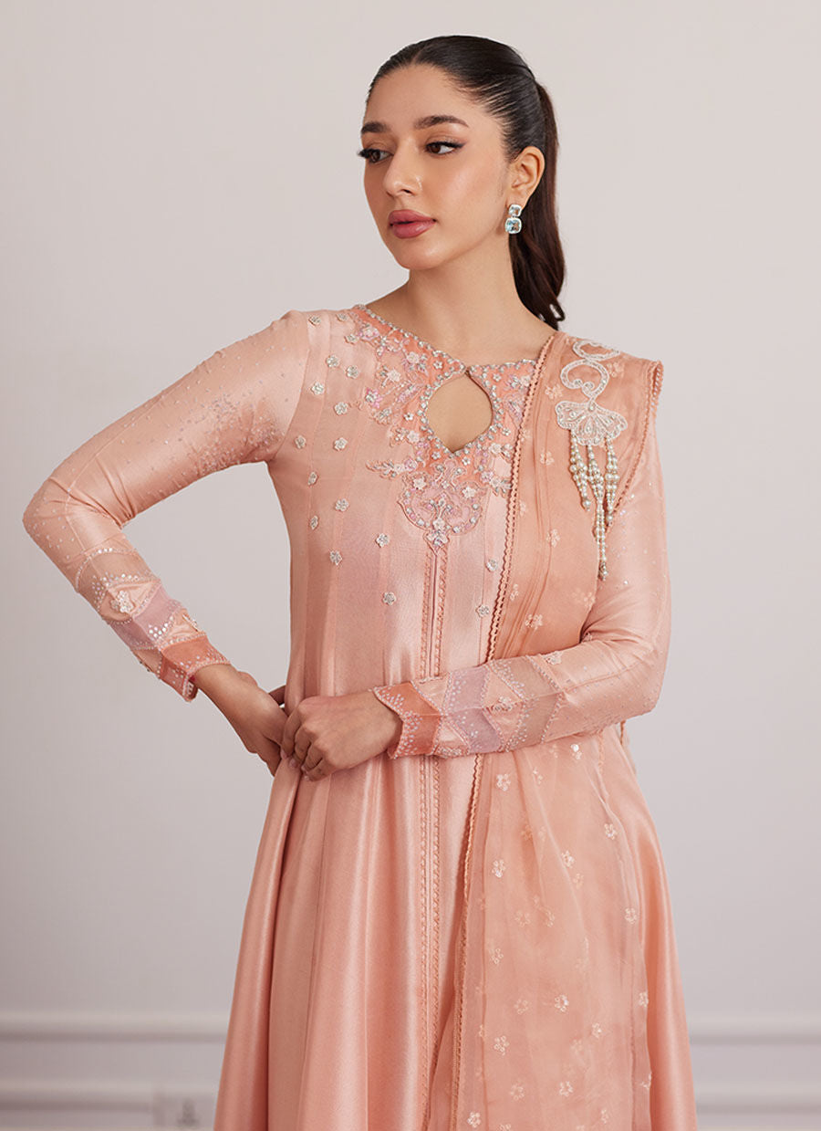 FINN PEACH KALIDAAR AND DUPATTA | PRET | FARAH TALIB AZIZ