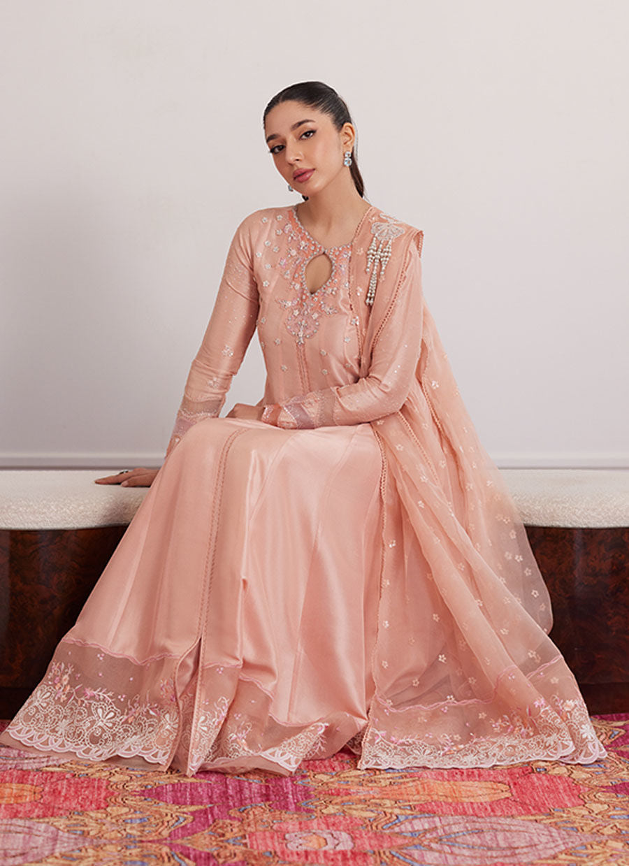 FINN PEACH KALIDAAR AND DUPATTA | PRET | FARAH TALIB AZIZ