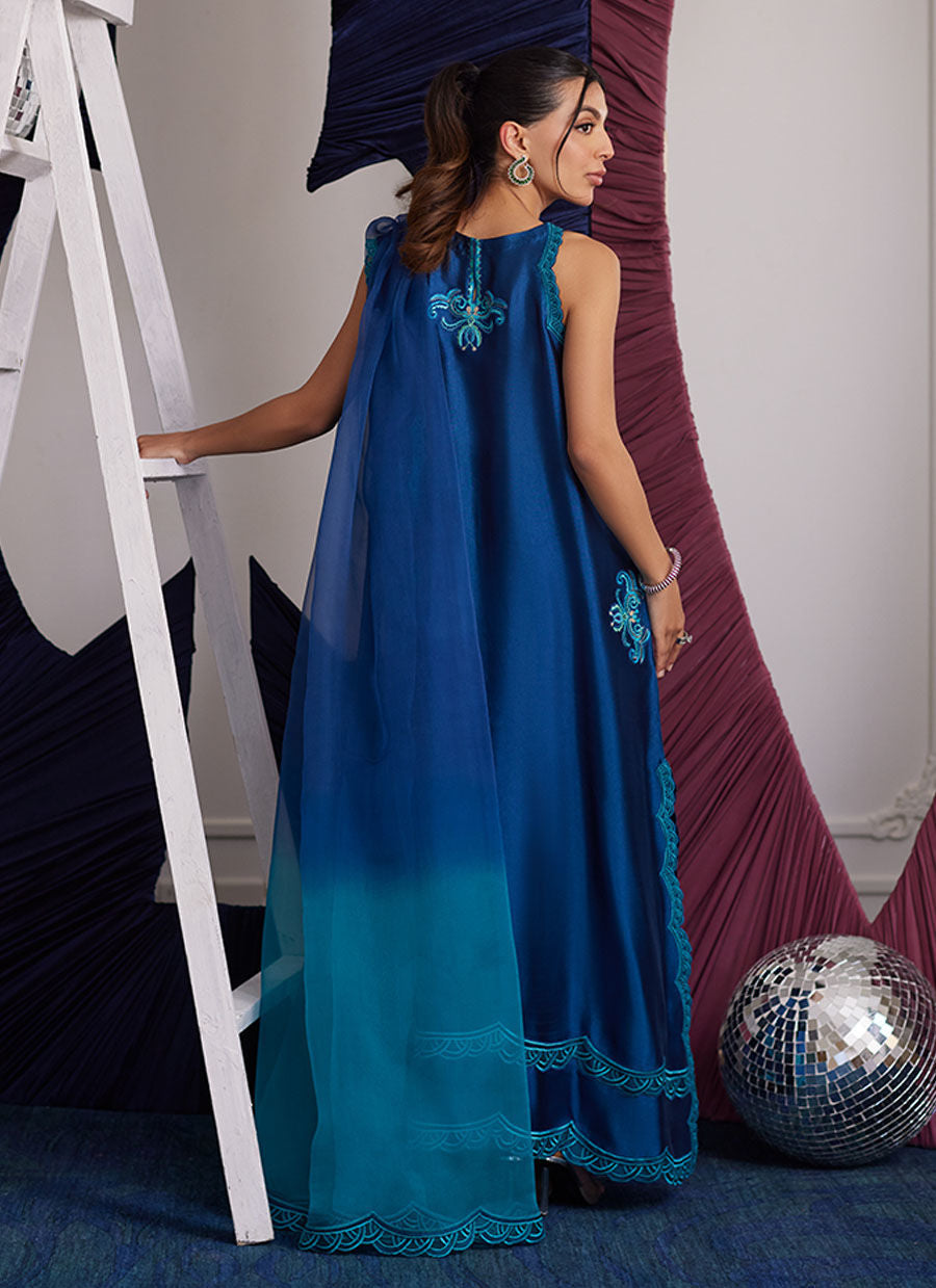 SKYLAR TEAL SHIRT AND DUPATTA | PRET | FARAH TALIB AZIZ