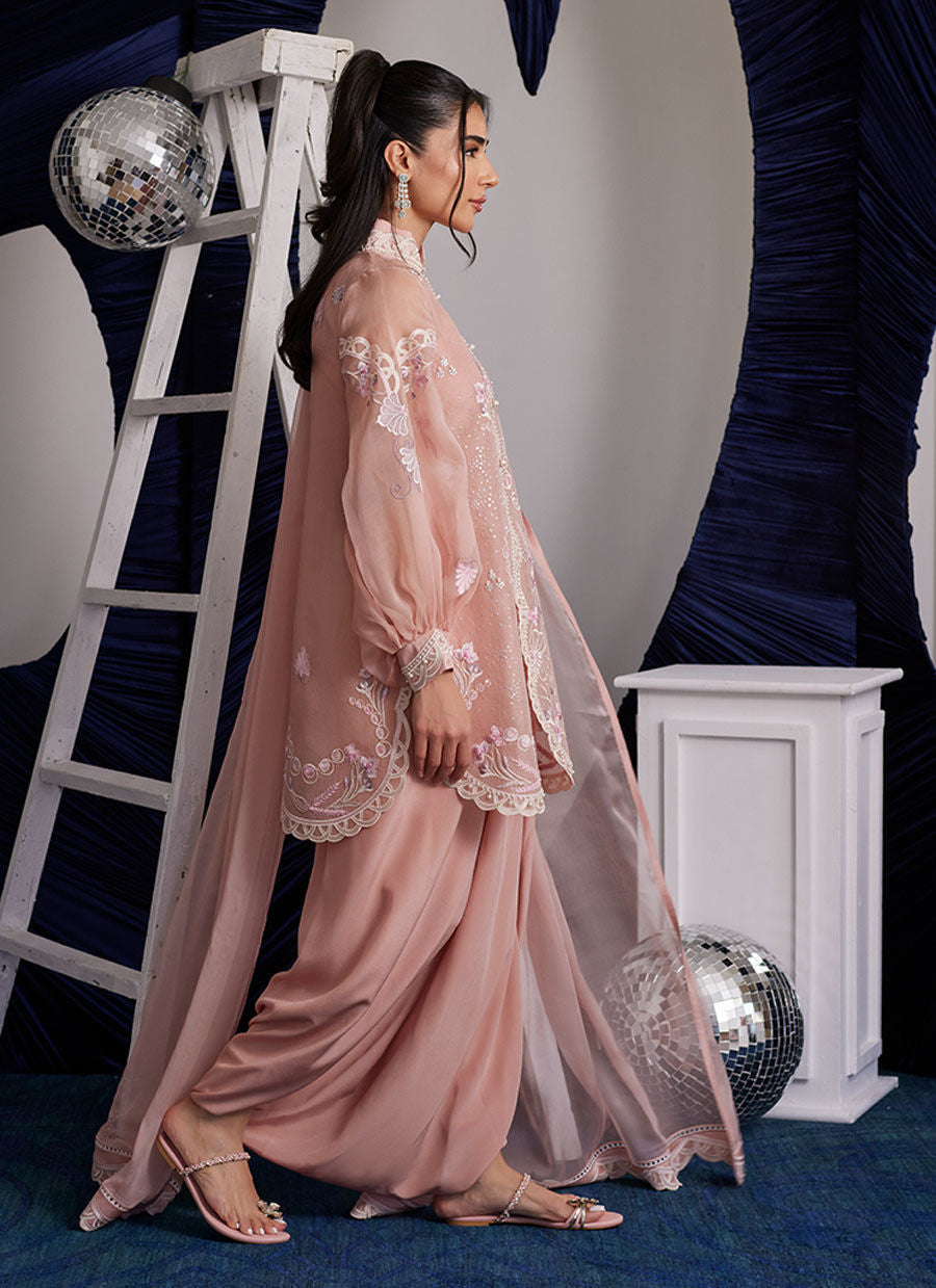 PIPER BLUSH SHIRT AND DUPATTA | PRET | FARAH TALIB AZIZ