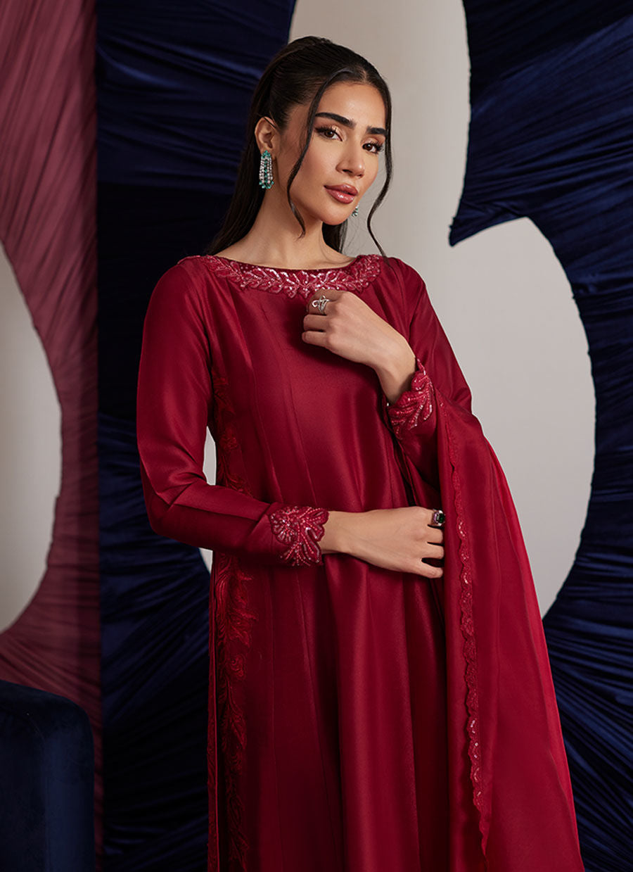 TERRIE SCARLETT KALIDAAR AND DUPATTA | PRET | FARAH TALIB AZIZ