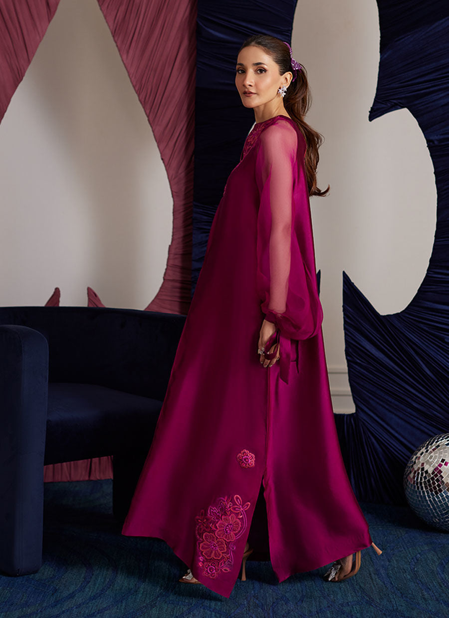 PERI MAGENTA SHIRT| PRET | FARAH TALIB AZIZ