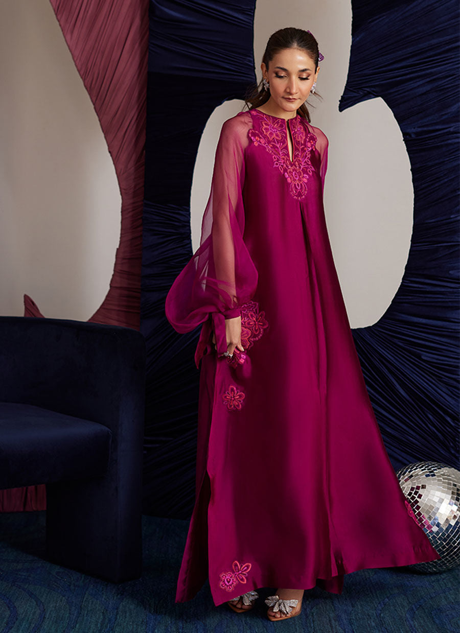 PERI MAGENTA SHIRT| PRET | FARAH TALIB AZIZ