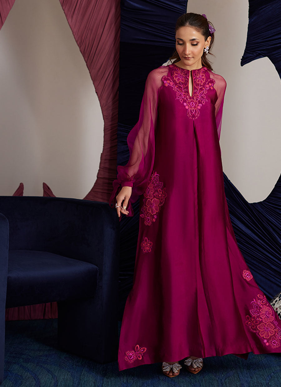 PERI MAGENTA SHIRT| PRET | FARAH TALIB AZIZ